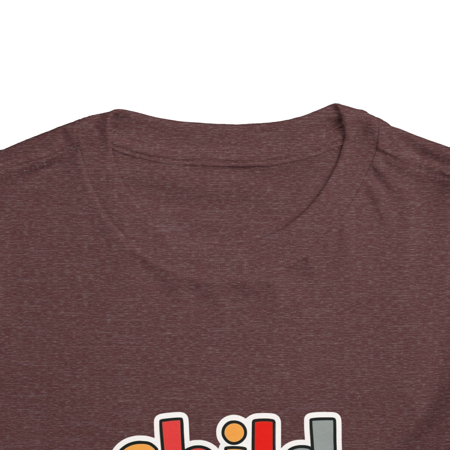 Child of God Toddler Tee — Colorful Religious Graphic Shirt