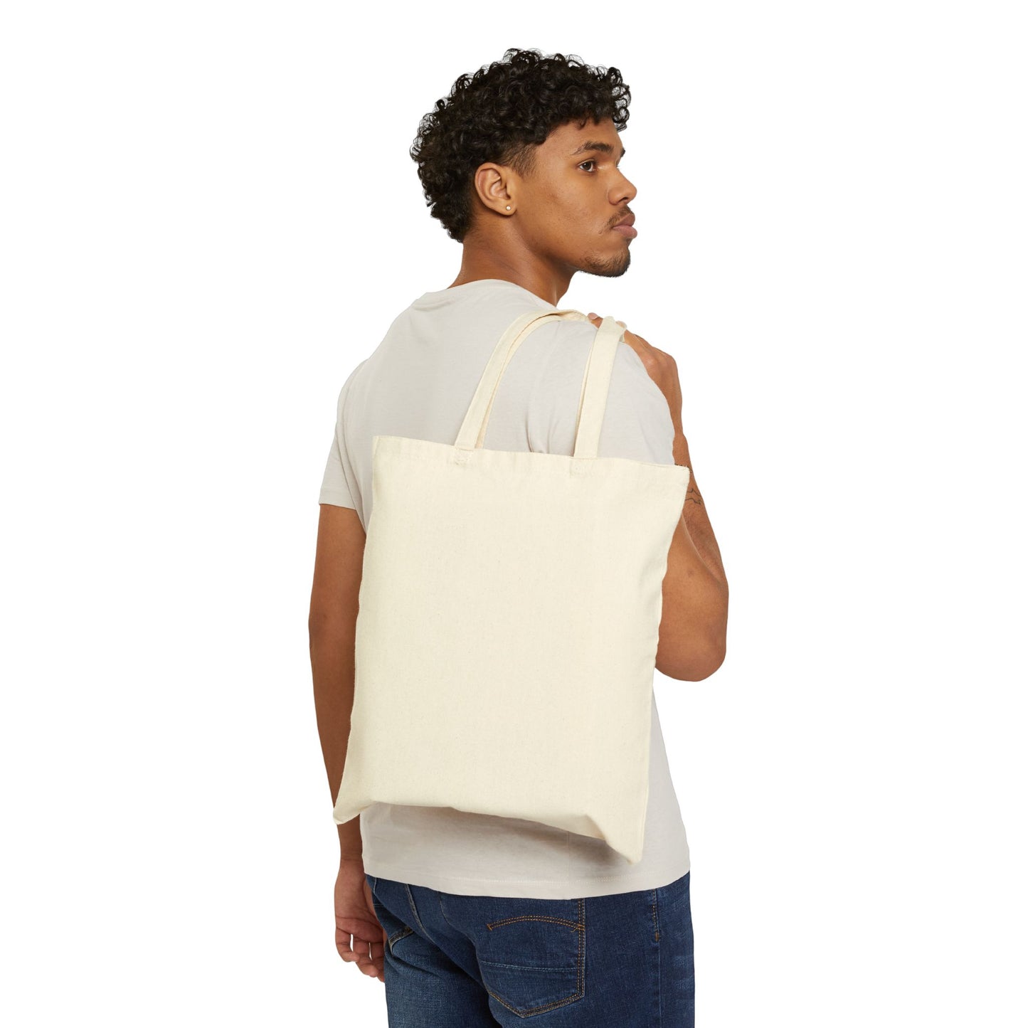 "Nana" Floral Canvas Tote Bag – Personalized Grandma Gift, Soft Cotton Shopping Tote