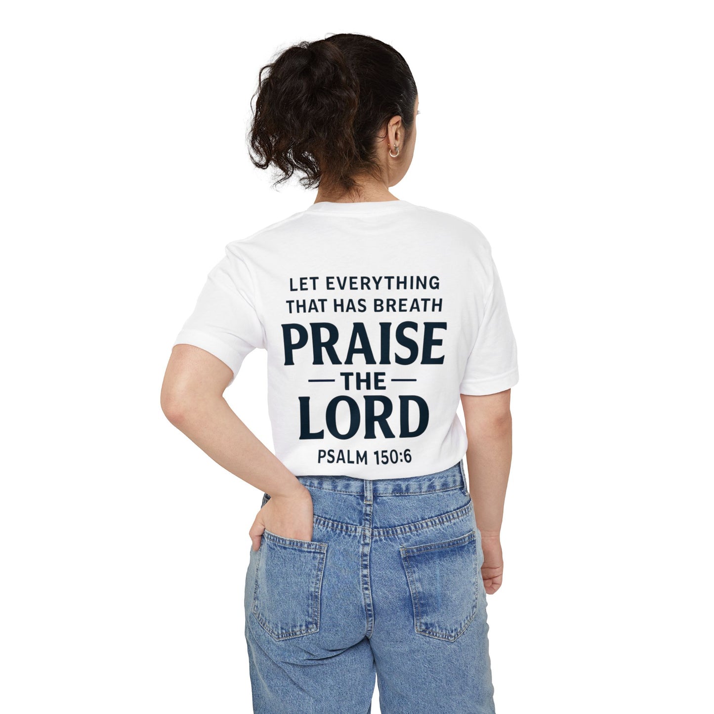 Praise the Lord Pocket T-Shirt | Psalm 150:6 Christian Tee