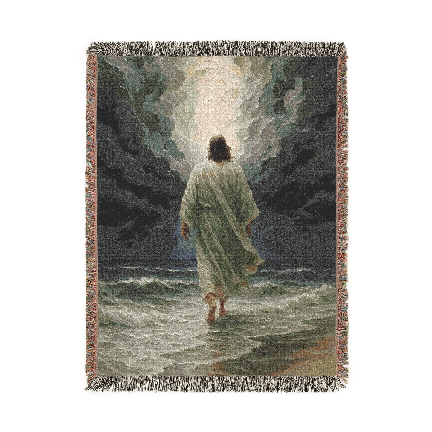 Jesus Woven Blanket – Throw for Worship & Comfort