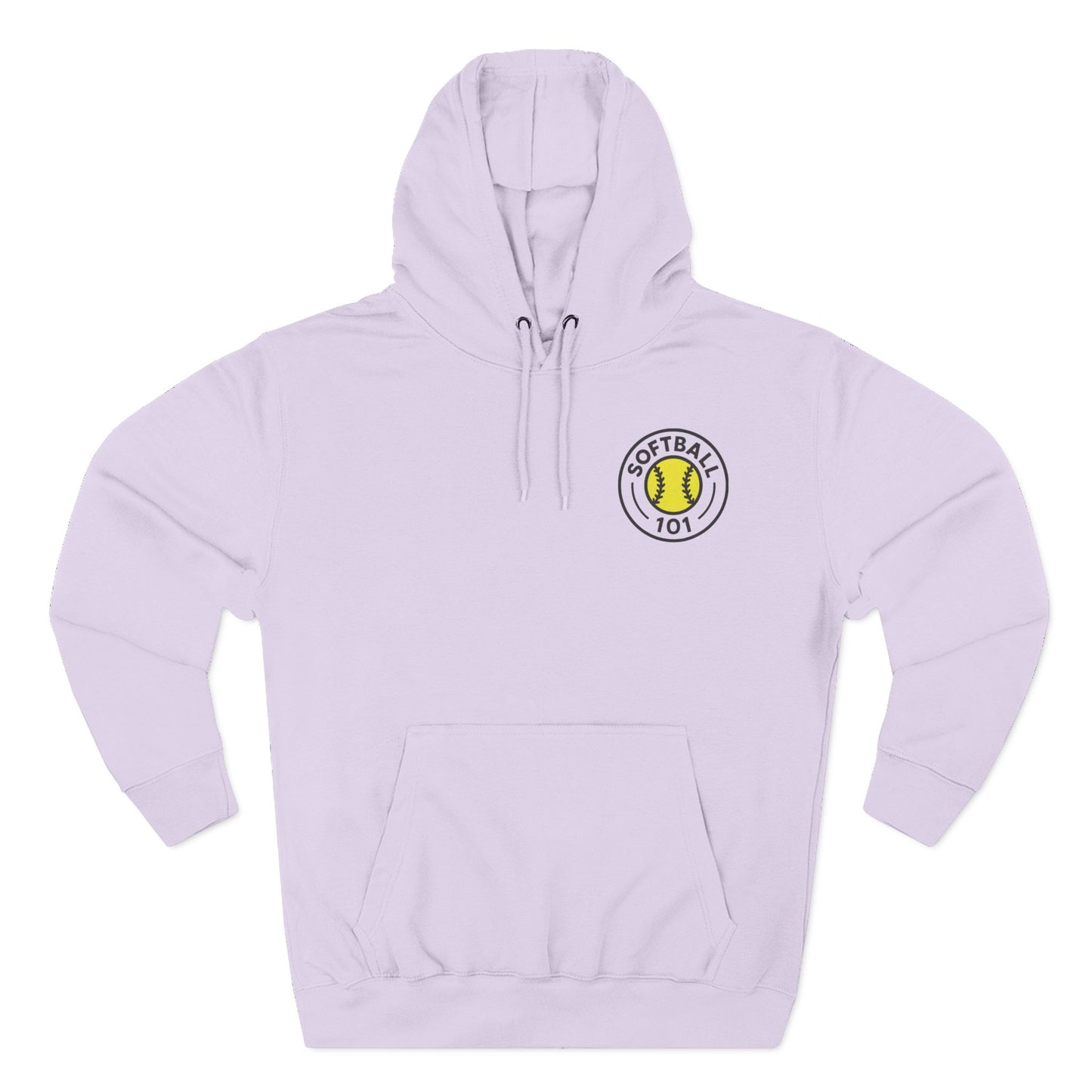 Softball 101 Hoodie — "Hit Like A Girl" Fleece Pullover (Softball 101 Logo)