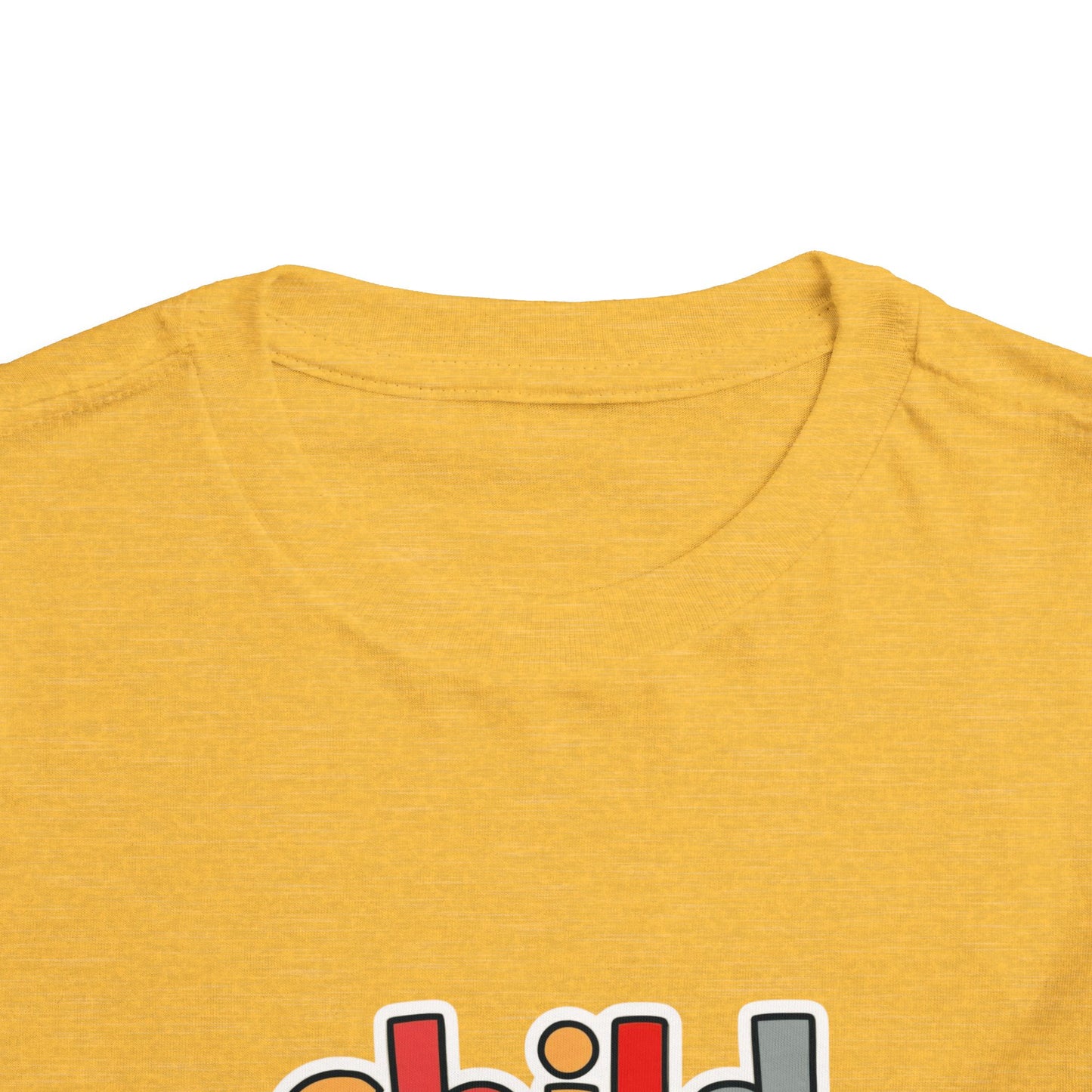 Child of God Toddler Tee — Colorful Religious Graphic Shirt