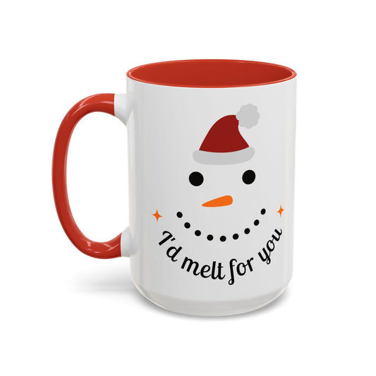 Snowman Coffee Mug - Cute Holiday Snowman Accent Mug (11/15oz)