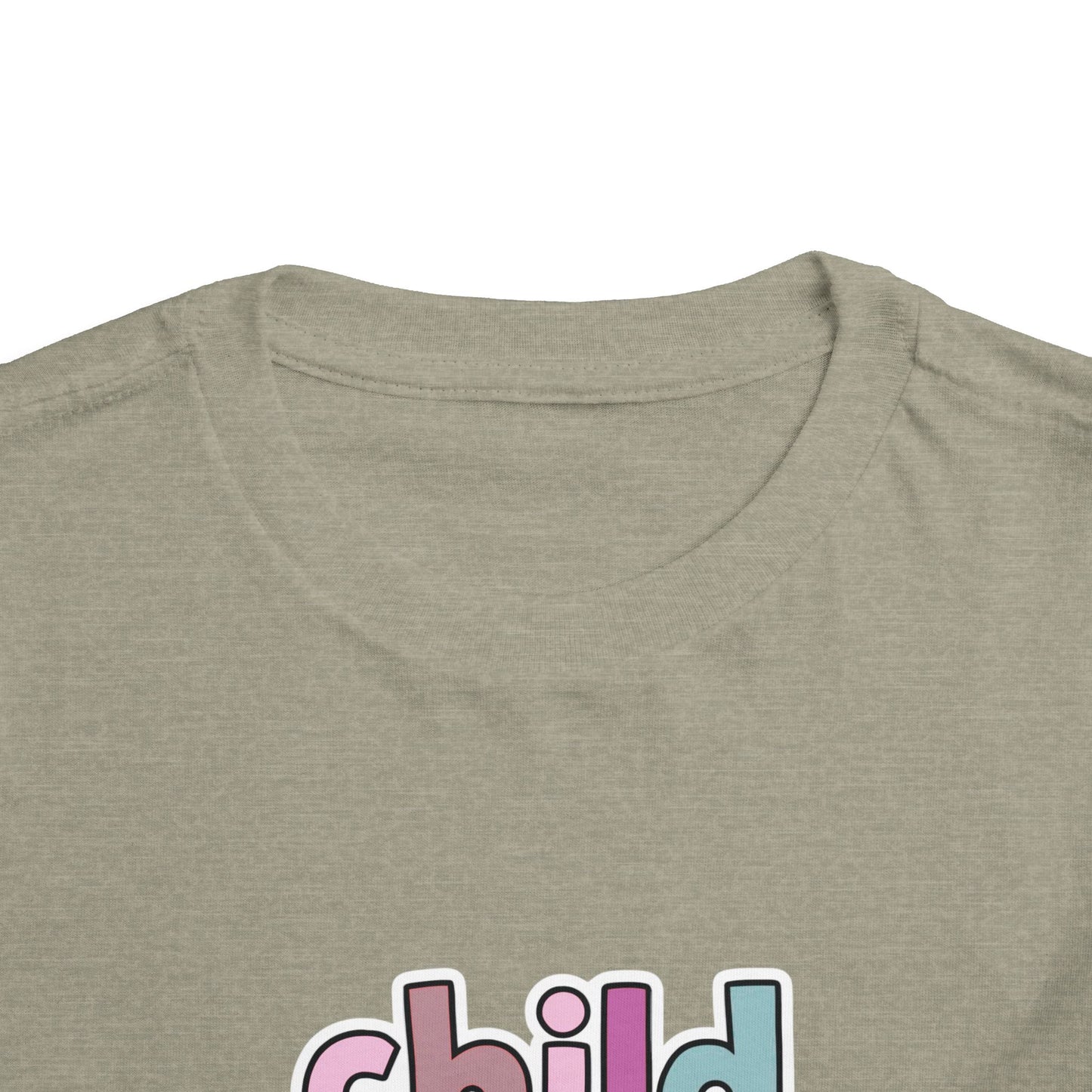 Toddler Tee - "Child of God" Pastel Faith Shirt