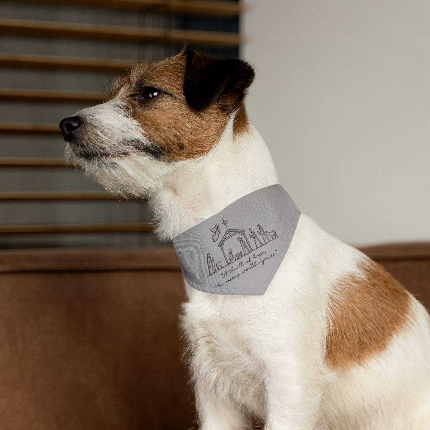 Pet Bandana Collar — 'A Thrill of Hope' Animal Bandana for Dogs & Cats
