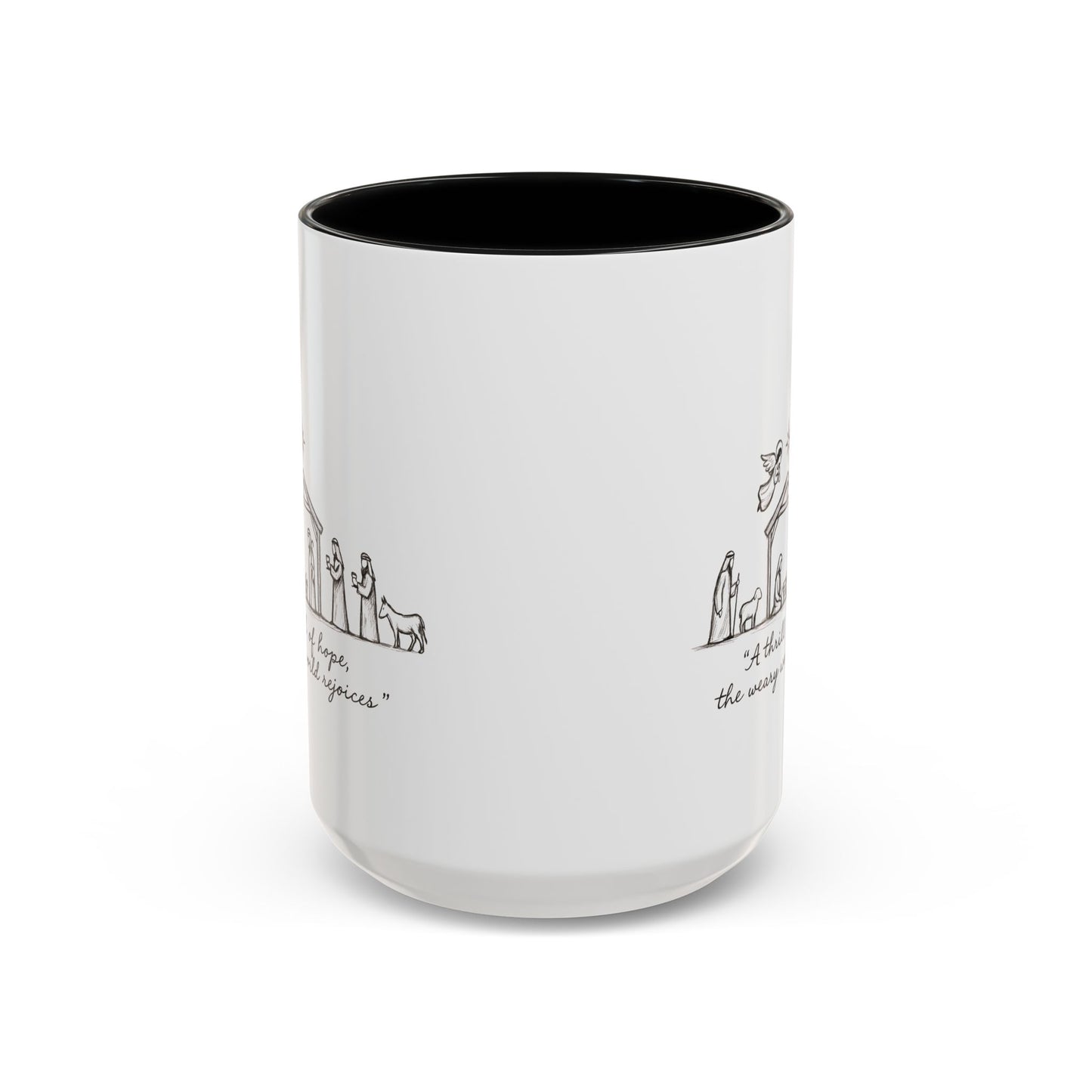 Nativity Coffee Mug – “A thrill of hope, the weary world rejoices”