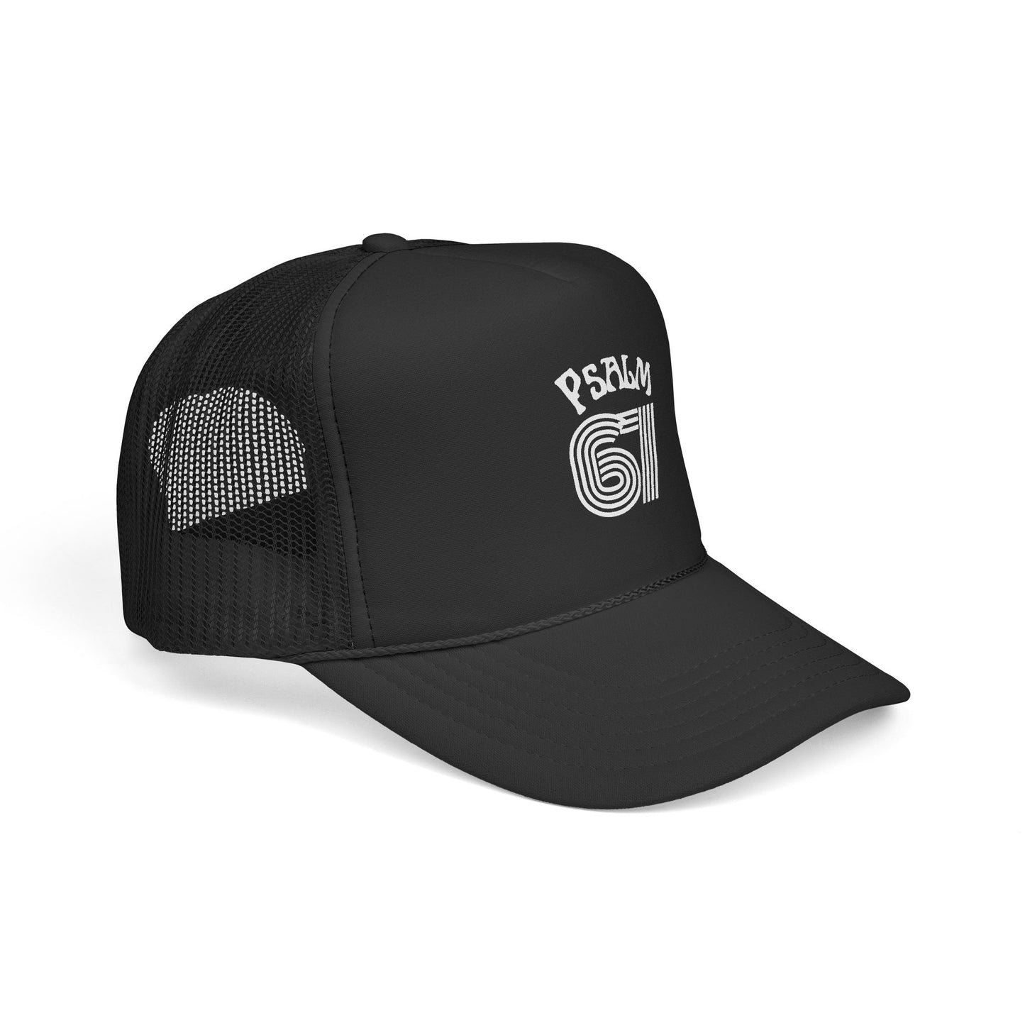 Psalm 67 Trucker Cap — Vintage Script Mesh Baseball Hat