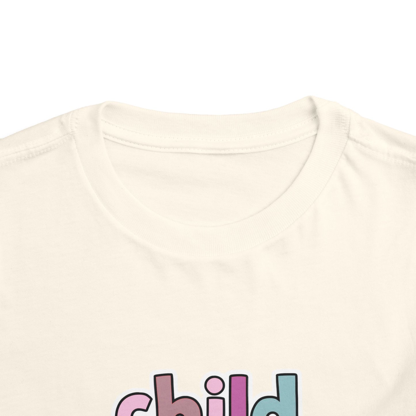 Toddler Tee - "Child of God" Pastel Faith Shirt