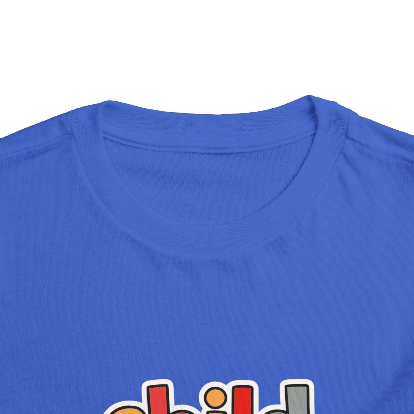 Child of God Toddler Tee — Colorful Religious Graphic Shirt