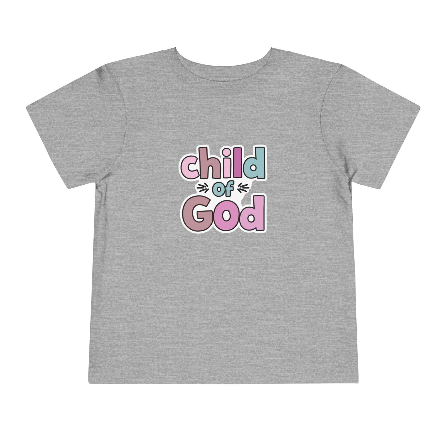 Toddler Tee - "Child of God" Pastel Faith Shirt