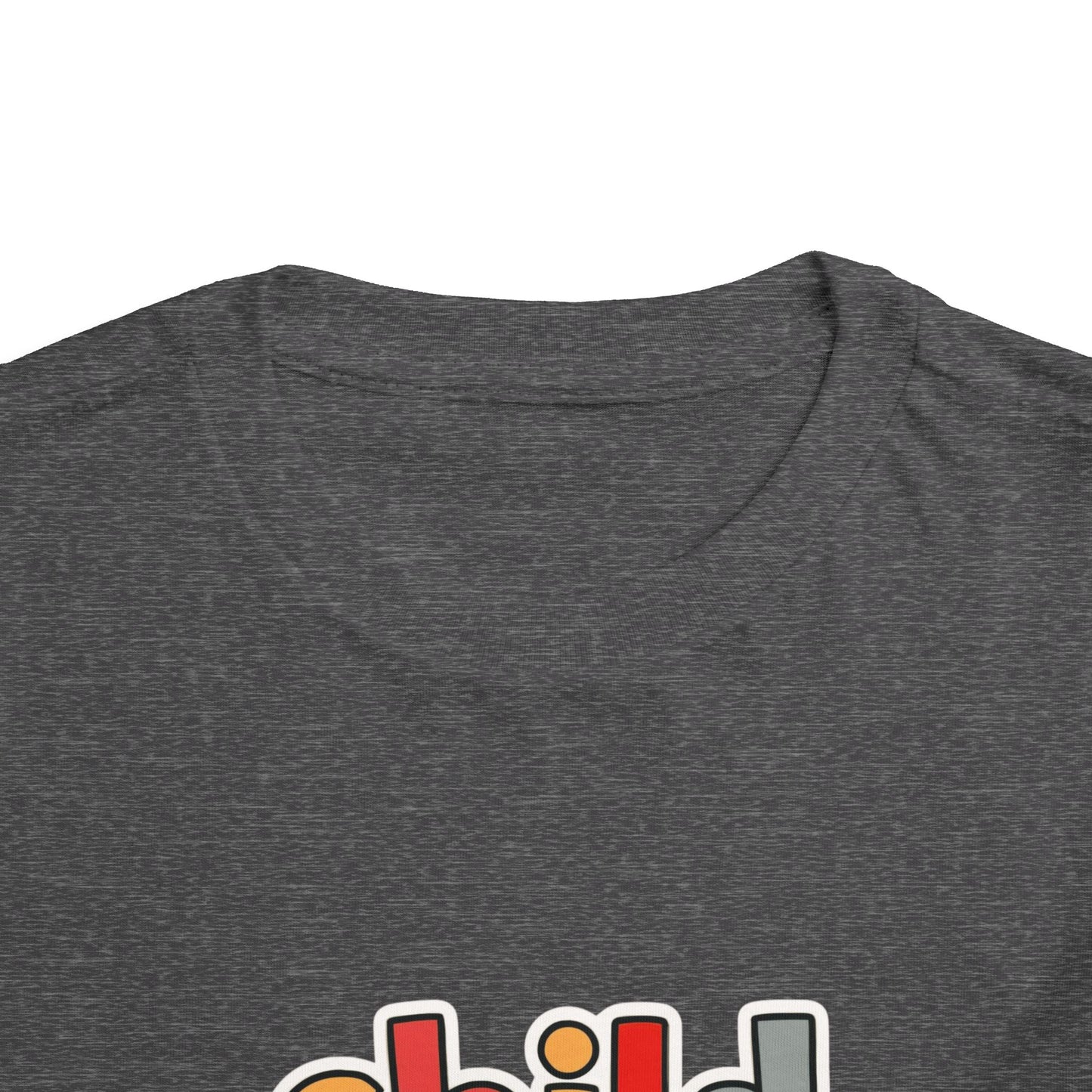 Child of God Toddler Tee — Colorful Religious Graphic Shirt