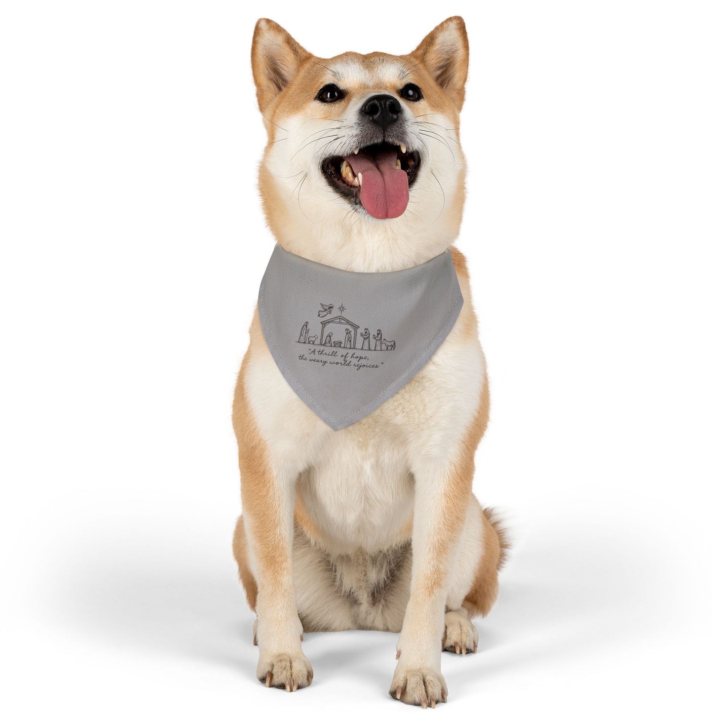 Pet Bandana Collar — 'A Thrill of Hope' Animal Bandana for Dogs & Cats