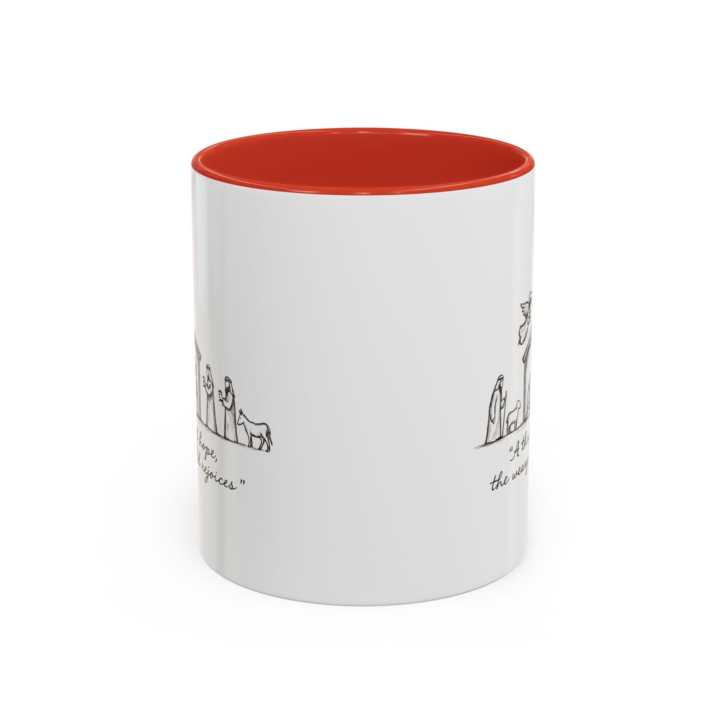 Nativity Coffee Mug – “A thrill of hope, the weary world rejoices”