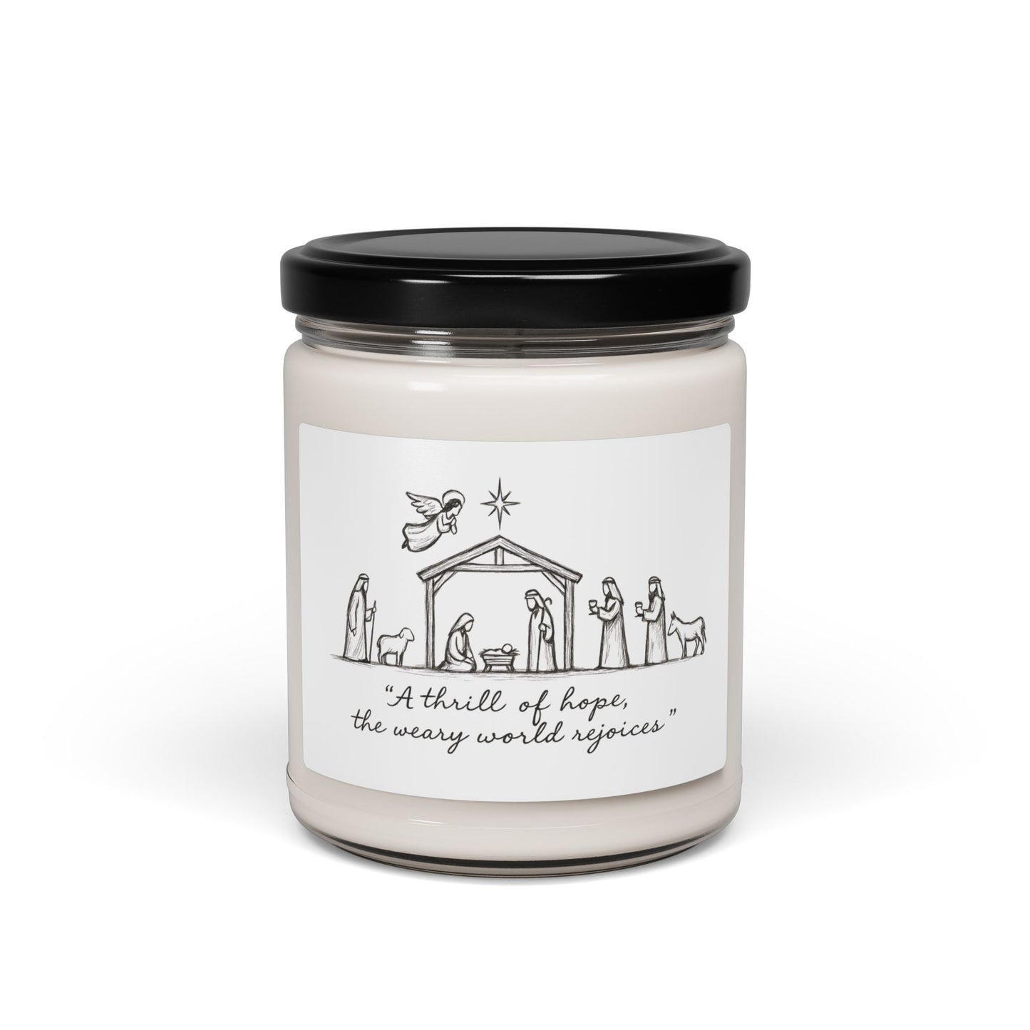 Christmas Nativity Scented Soy Candle - 9oz "A Thrill of Hope"