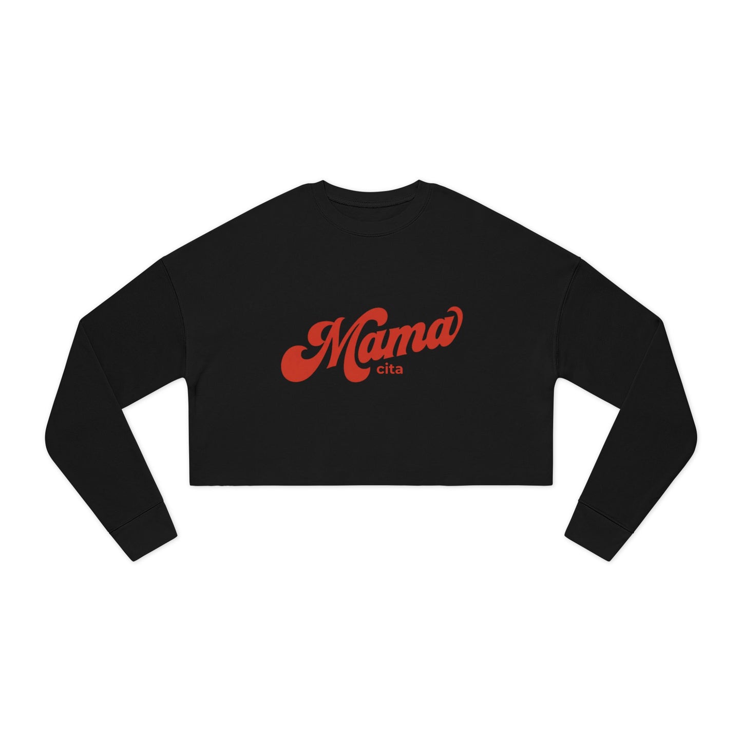 Mamacita Cropped Sweatshirt — Retro Script Mom Pullover