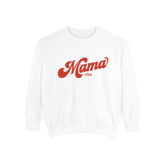 Mamacita Script Sweatshirt — Retro 'Mamacita' Comfort Colors Graphic Pullover