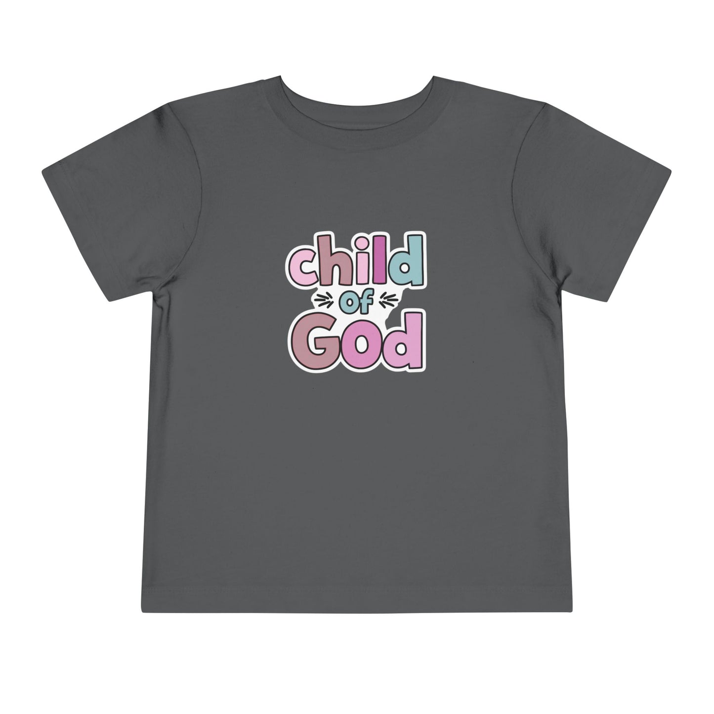 Toddler Tee - "Child of God" Pastel Faith Shirt