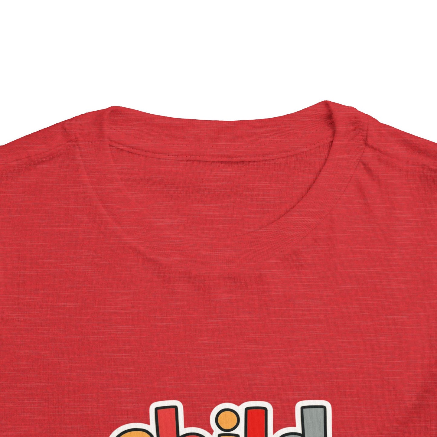 Child of God Toddler Tee — Colorful Religious Graphic Shirt