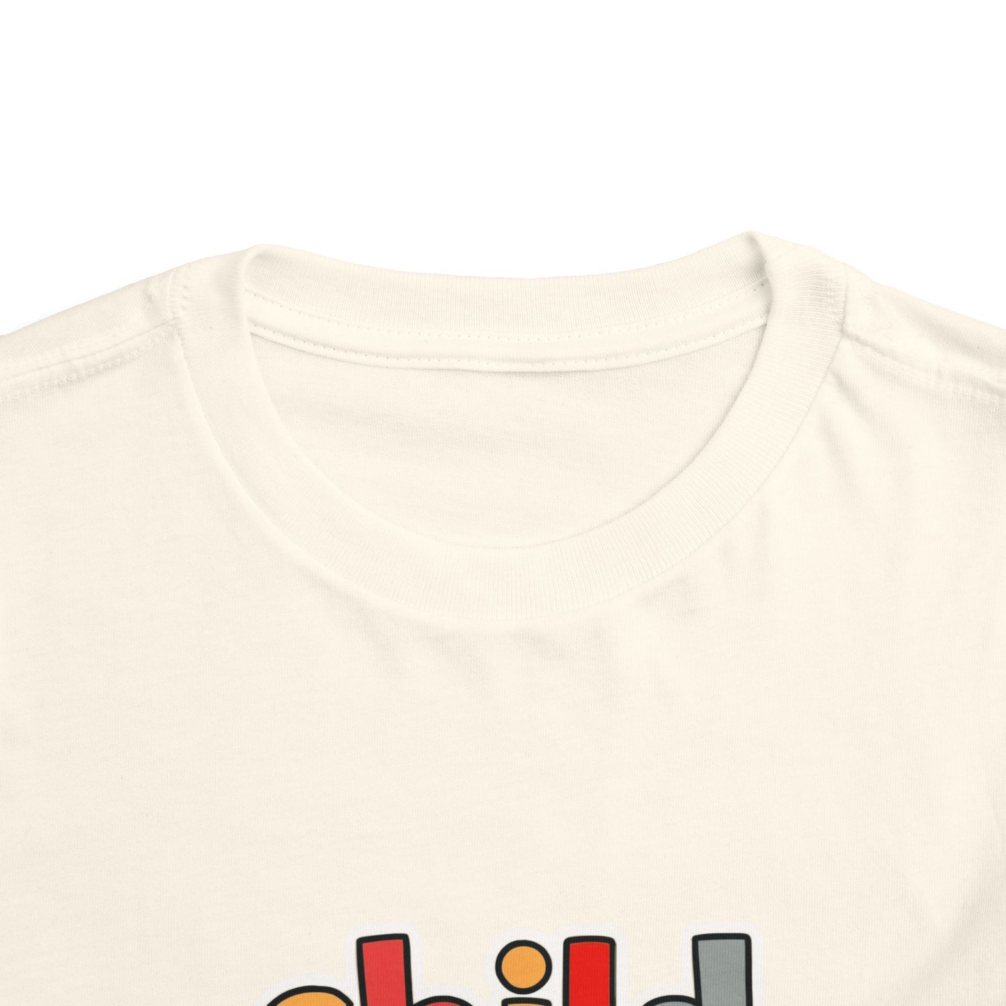 Child of God Toddler Tee — Colorful Religious Graphic Shirt