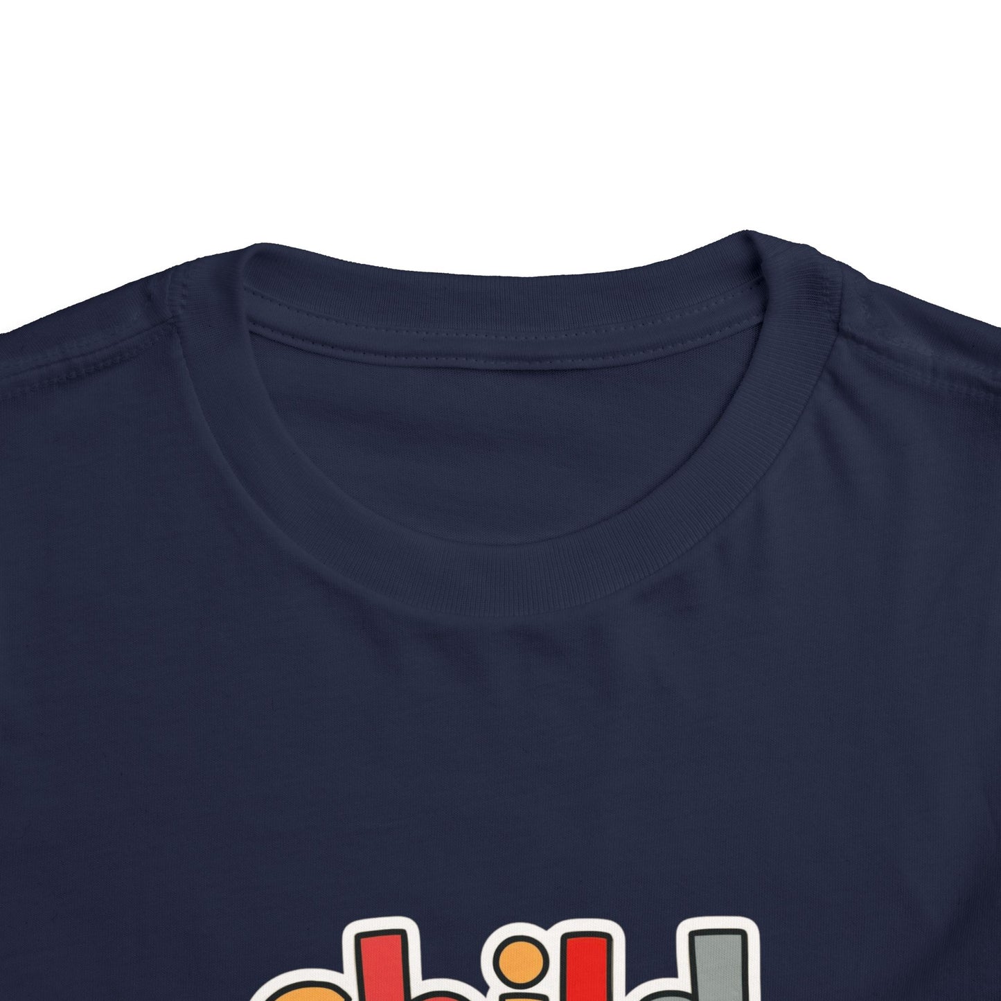 Child of God Toddler Tee — Colorful Religious Graphic Shirt