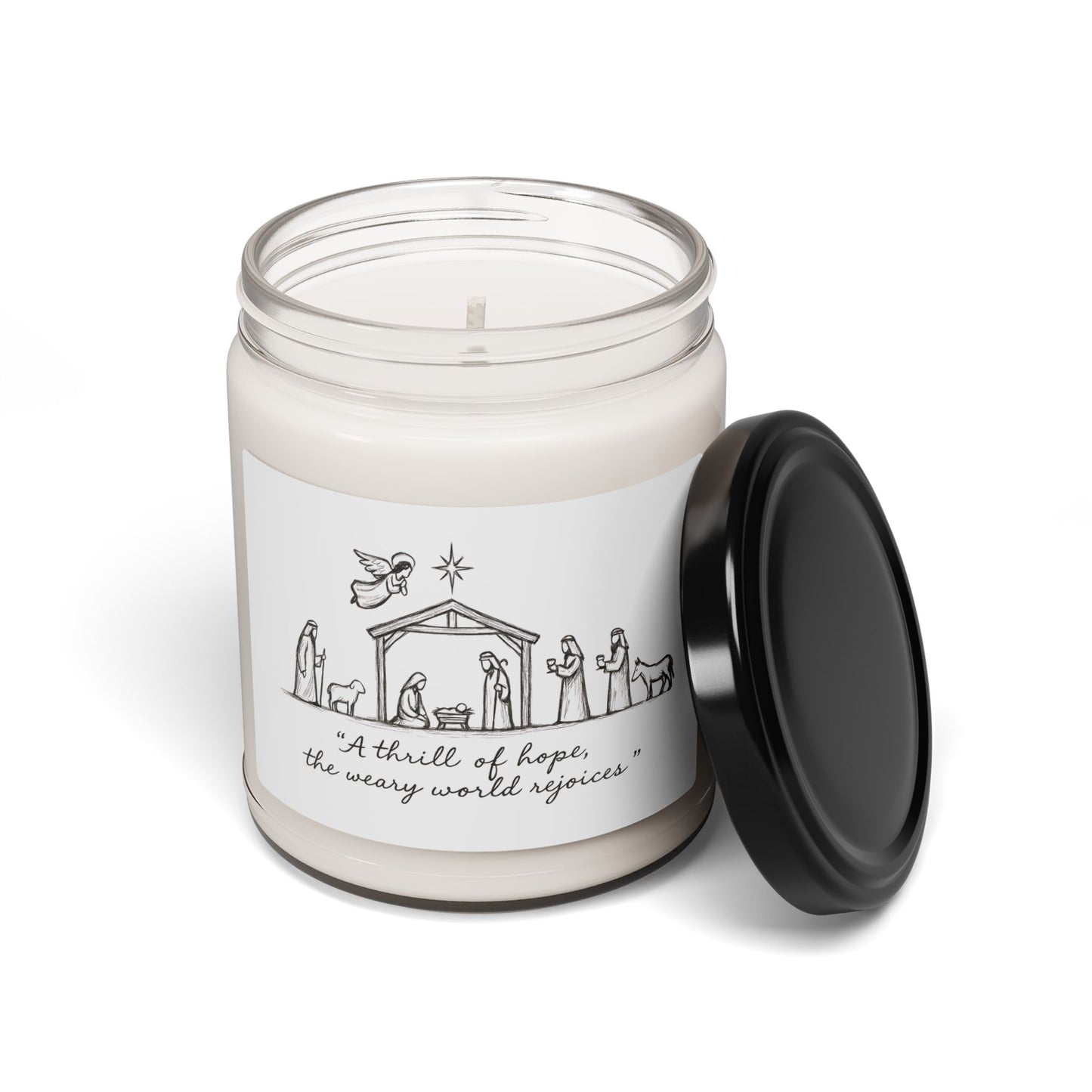 Christmas Nativity Scented Soy Candle - 9oz "A Thrill of Hope"