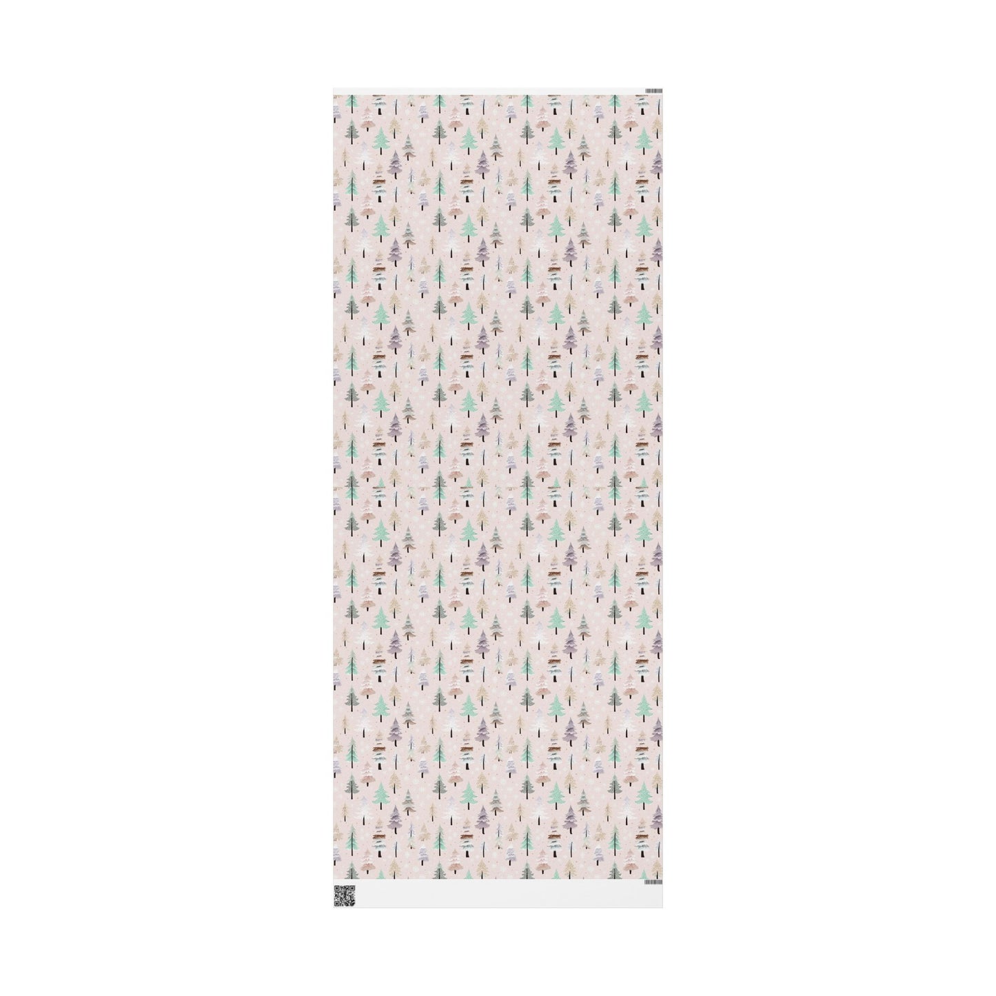 Floral Feather Wrapping Paper Roll — Pastel Botanical Gift Wrap for Weddings & Mother's Day