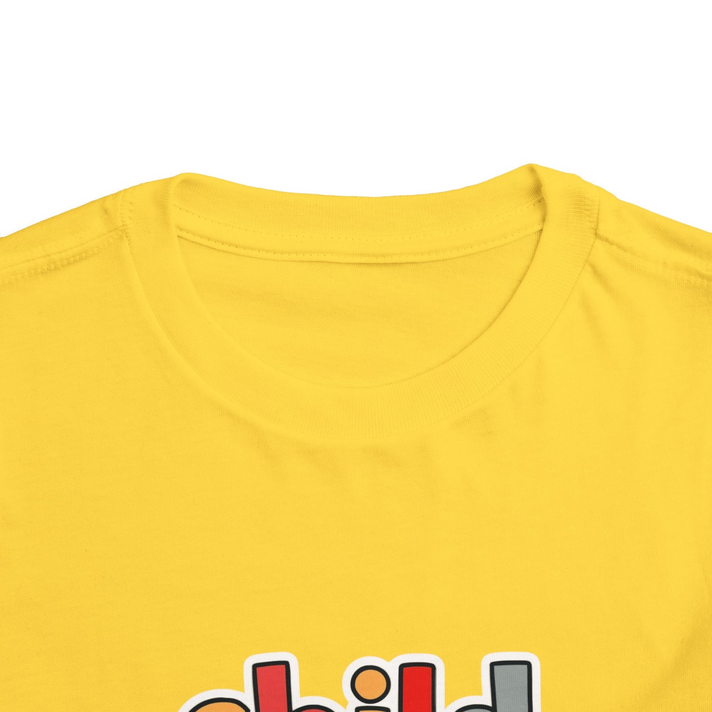 Child of God Toddler Tee — Colorful Religious Graphic Shirt