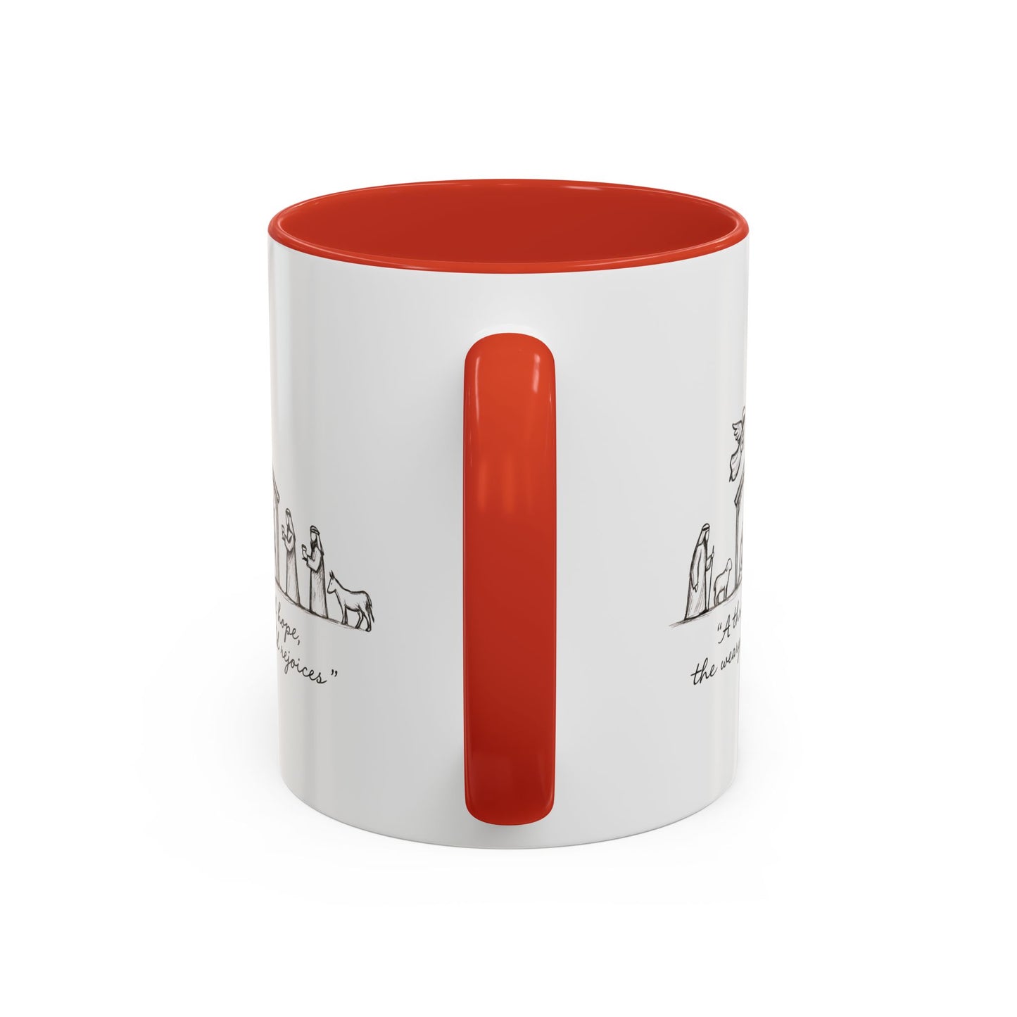 Nativity Coffee Mug – “A thrill of hope, the weary world rejoices”