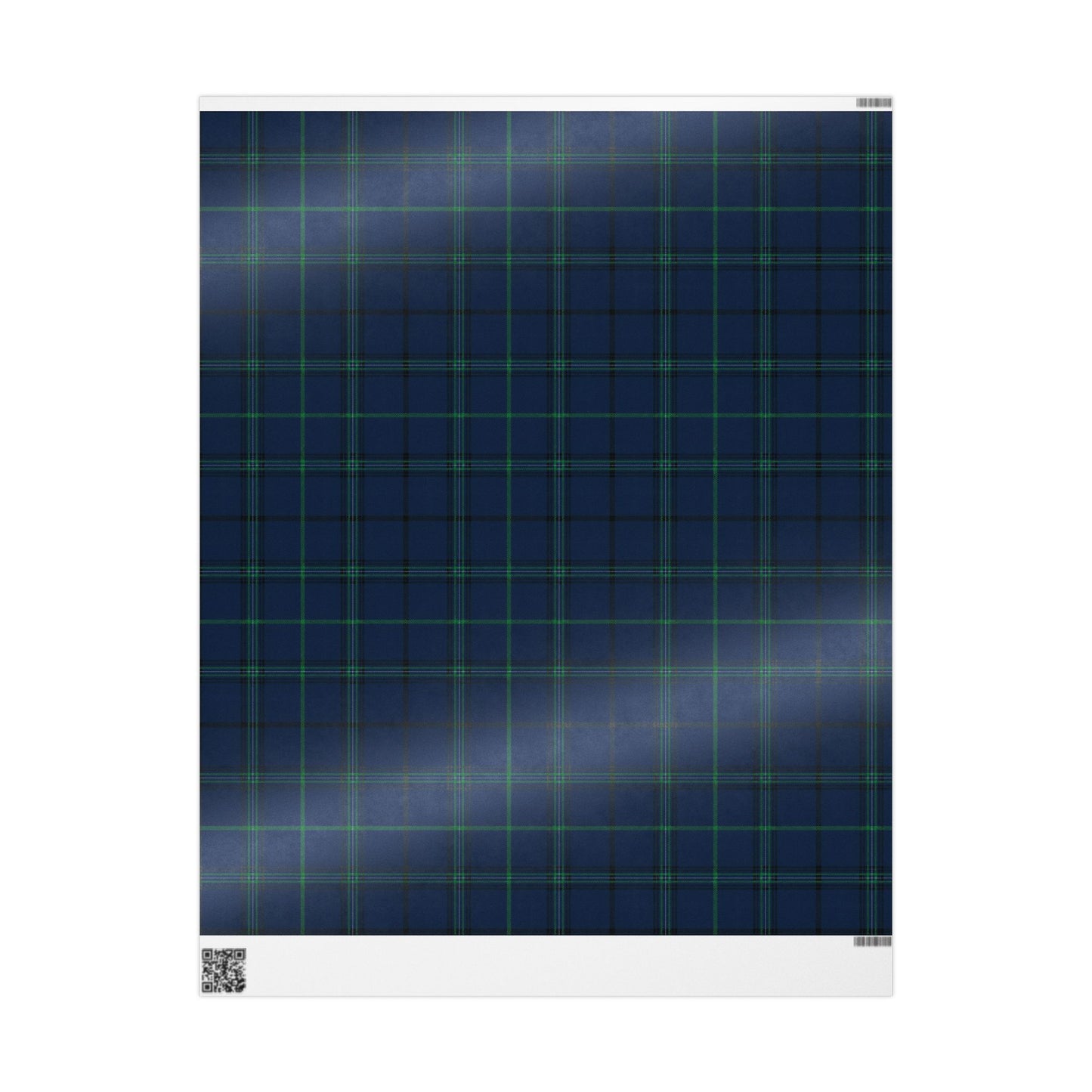 Tartan Plaid Wrapping Paper – Navy & Green Classic Gift Wrap