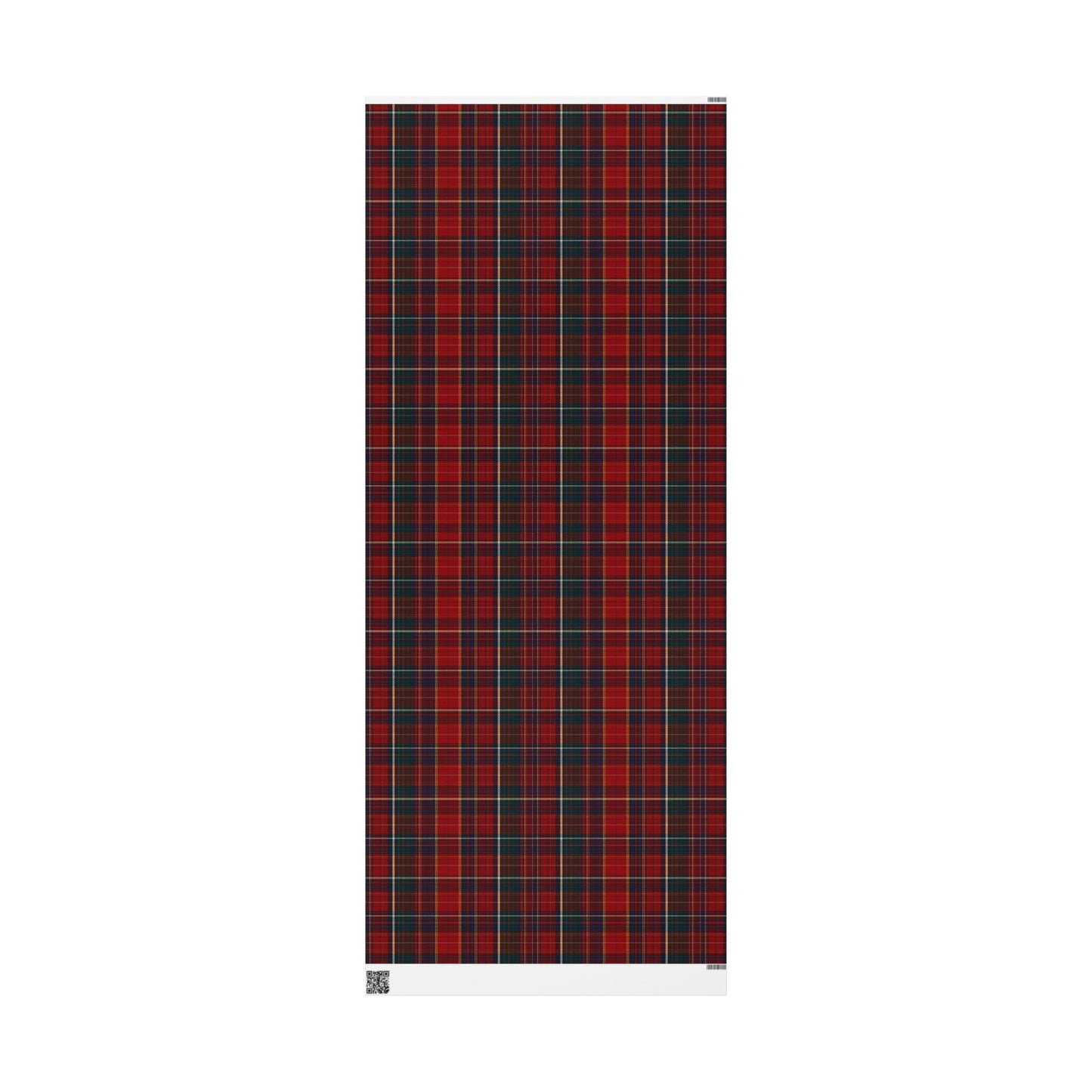 Trendy Plaid Wrapping Paper Roll — Traditional Red & Green Holiday Gift Wrap