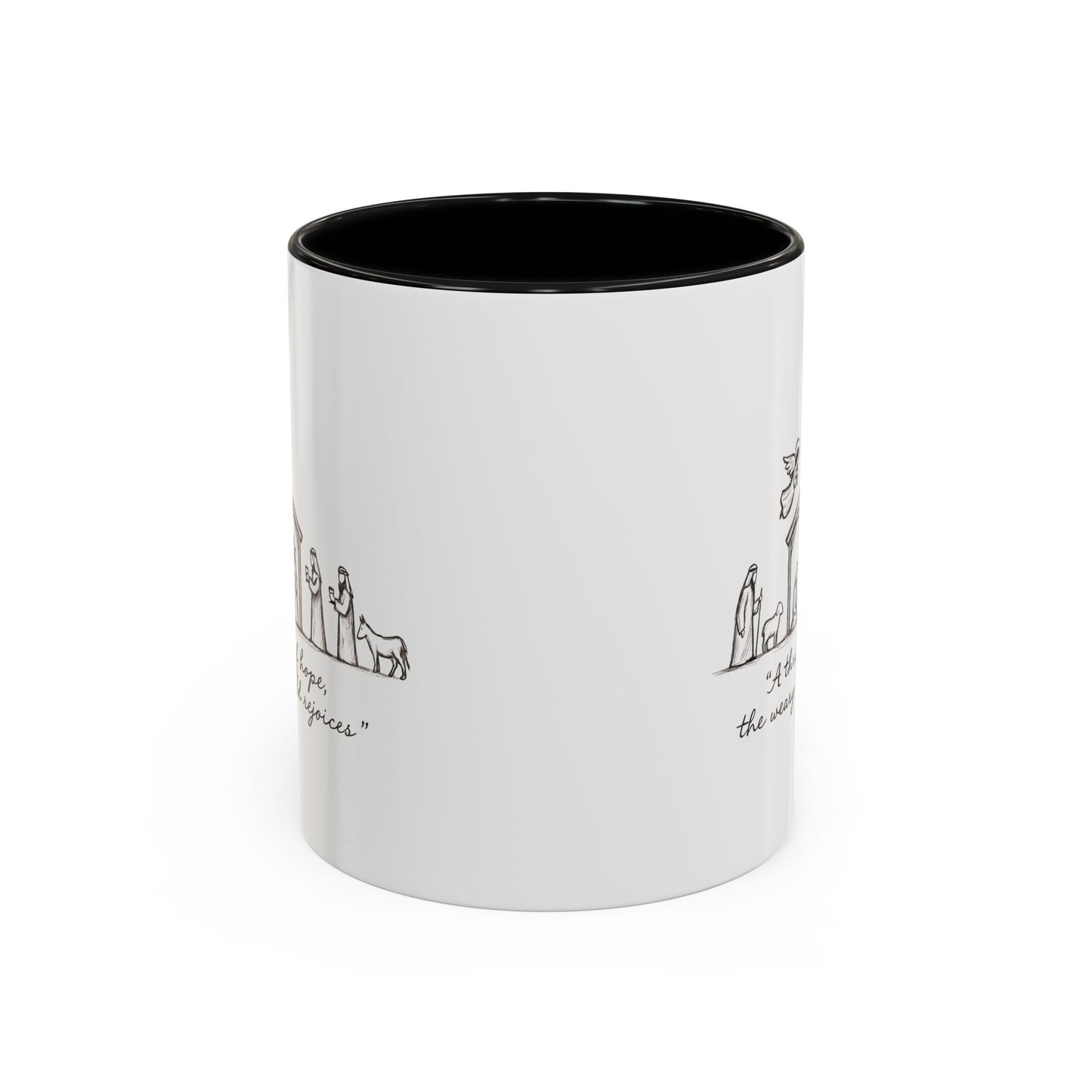 Nativity Coffee Mug – “A thrill of hope, the weary world rejoices”