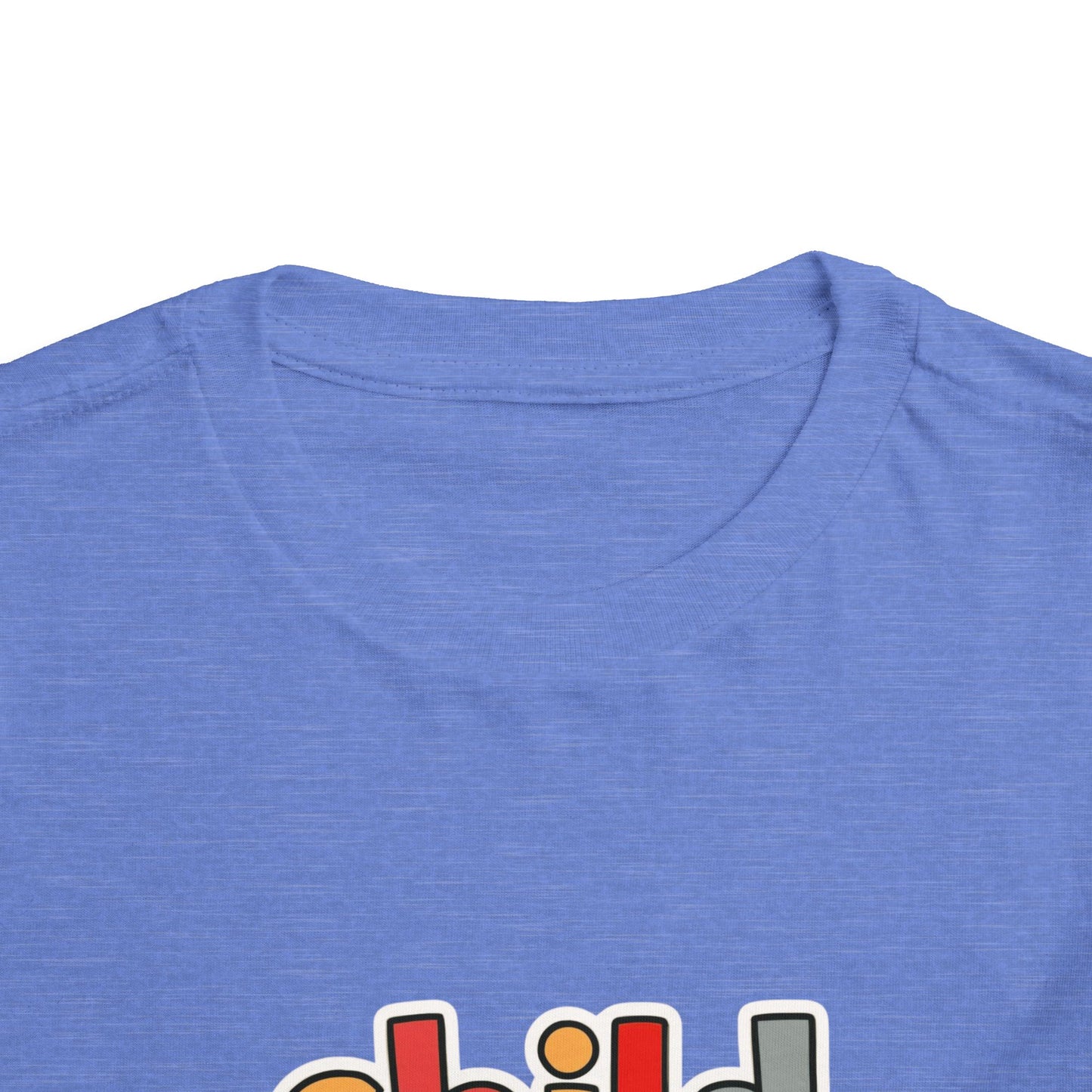 Child of God Toddler Tee — Colorful Religious Graphic Shirt