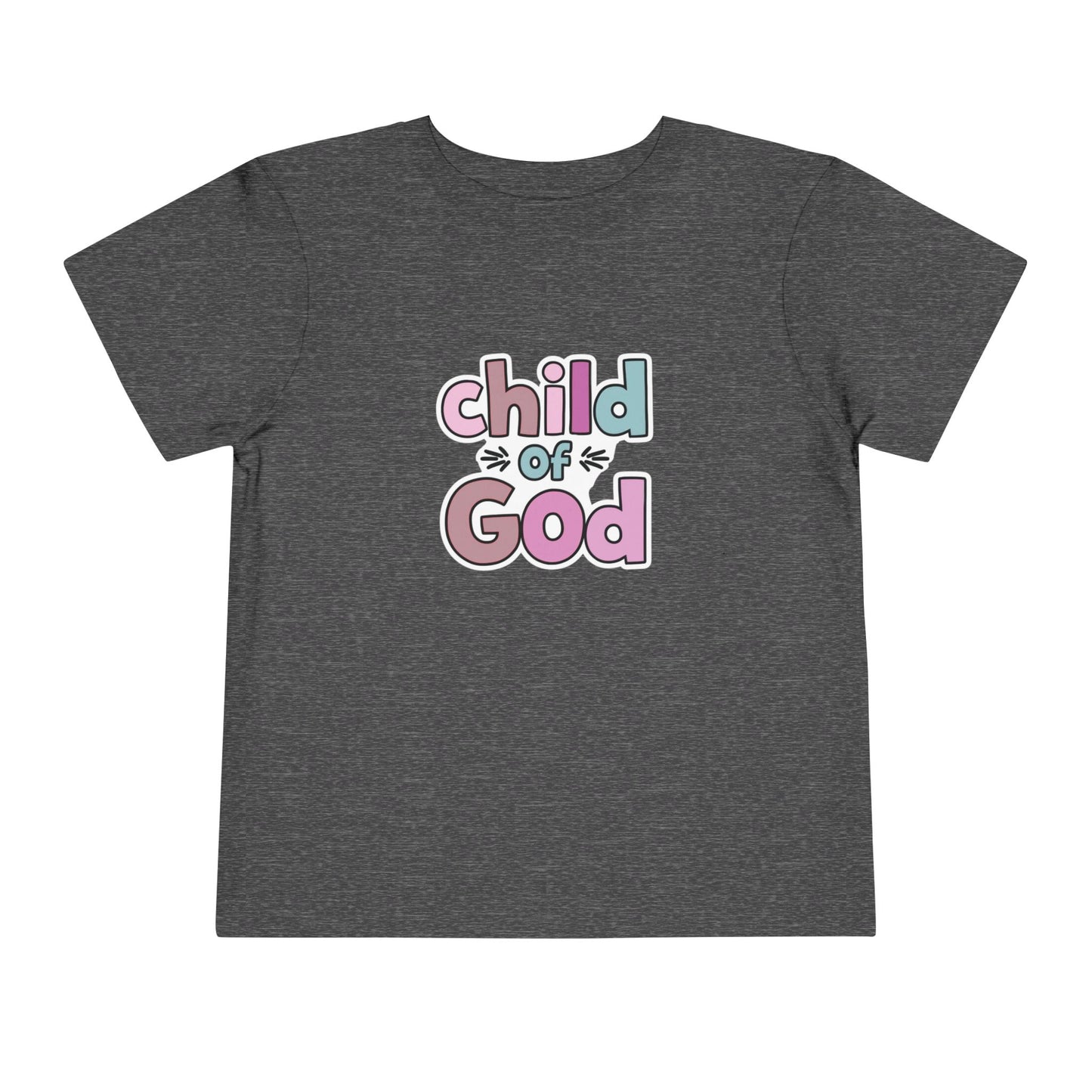 Toddler Tee - "Child of God" Pastel Faith Shirt