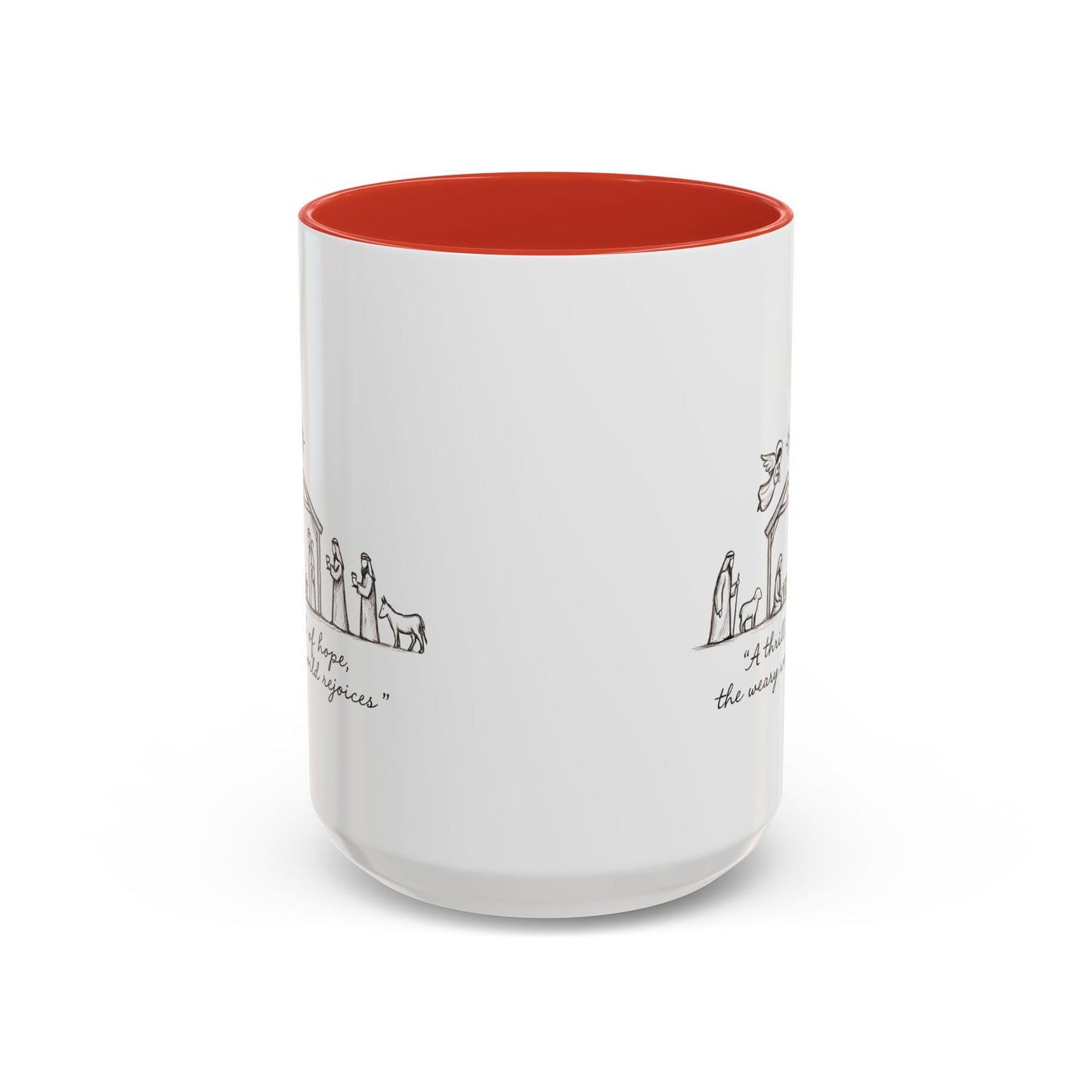 Nativity Coffee Mug – “A thrill of hope, the weary world rejoices”