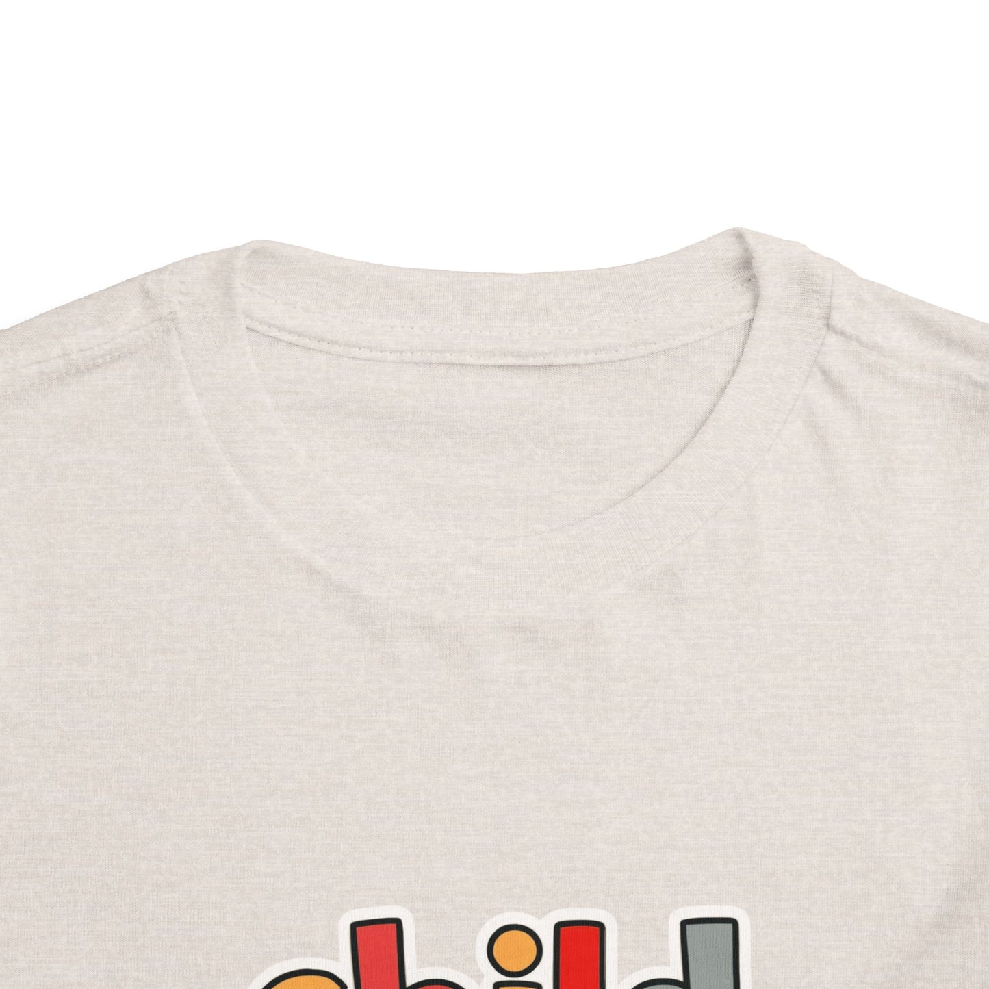 Child of God Toddler Tee — Colorful Religious Graphic Shirt