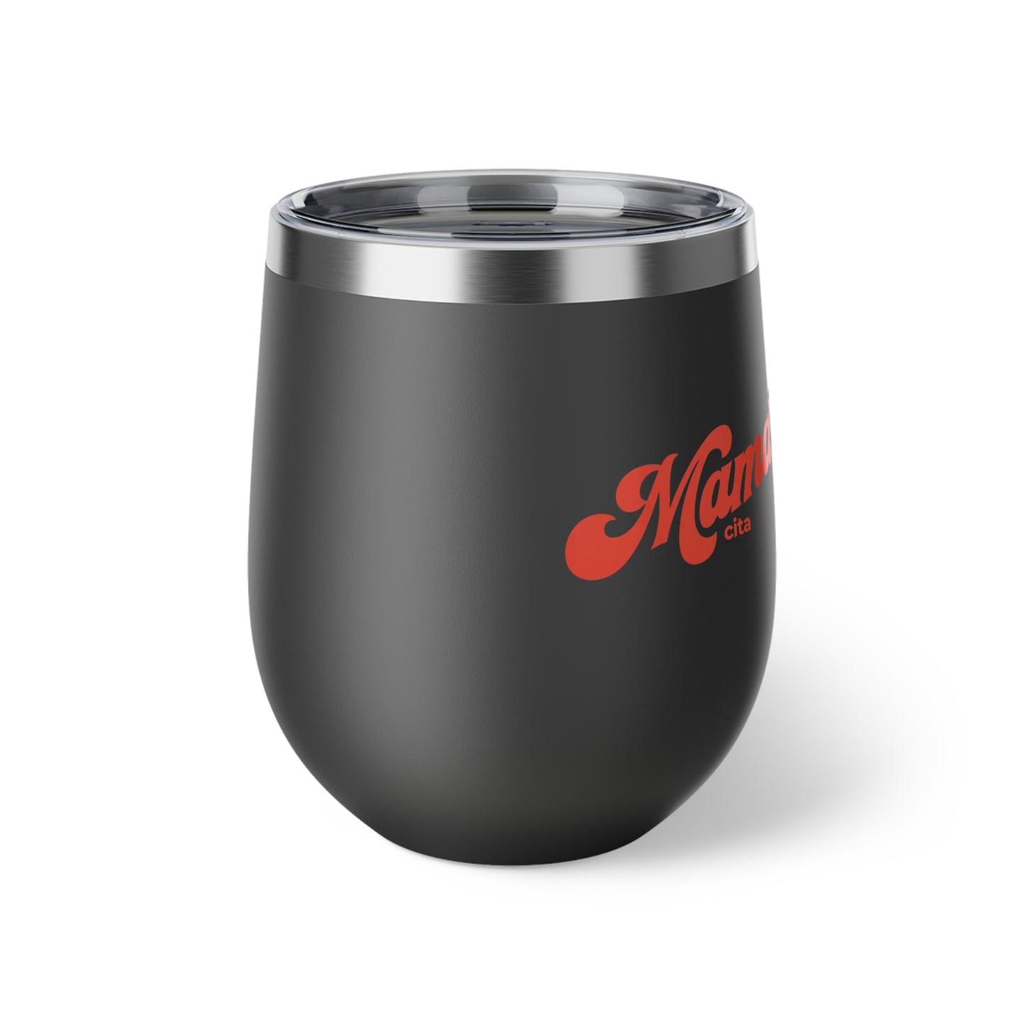 Mamacita 12oz Copper Vacuum Insulated Tumbler — Double-Wall Wine Cup for Moms