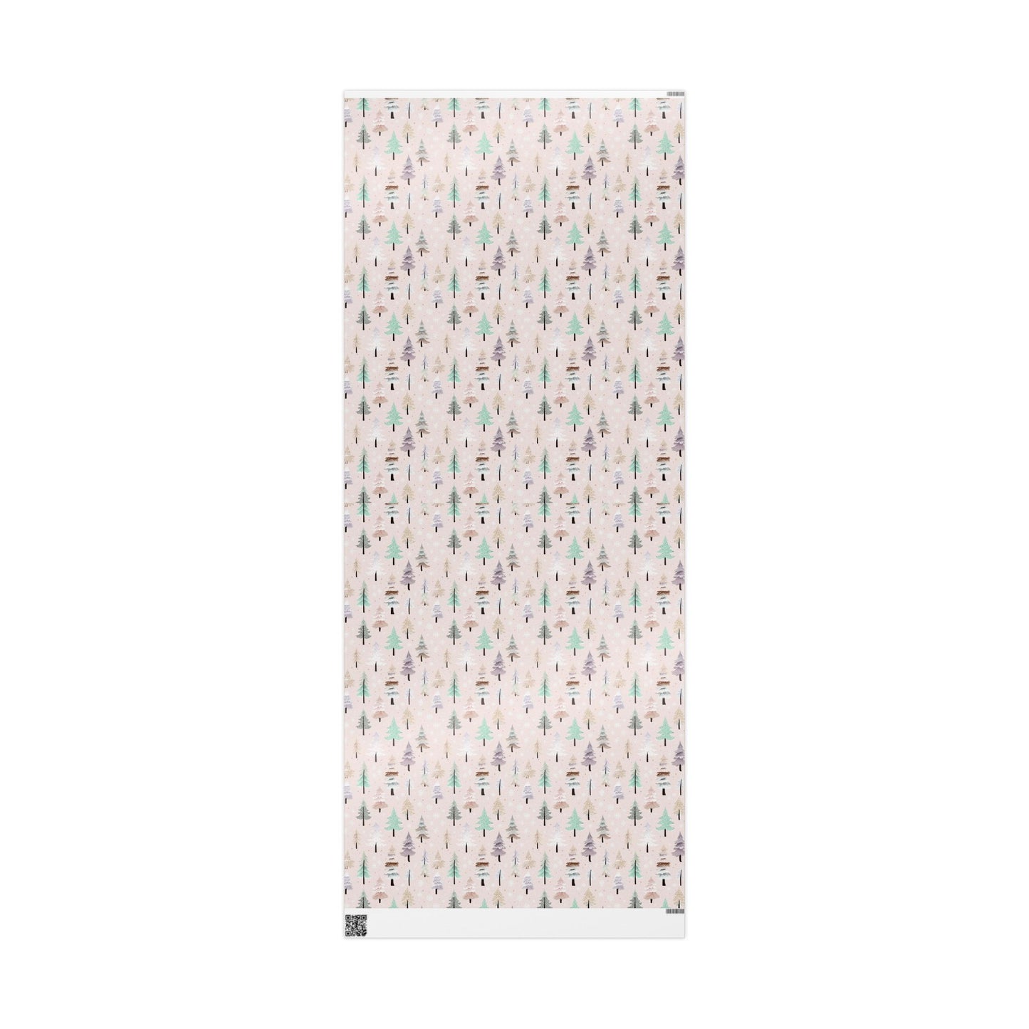 Floral Feather Wrapping Paper Roll — Pastel Botanical Gift Wrap for Weddings & Mother's Day