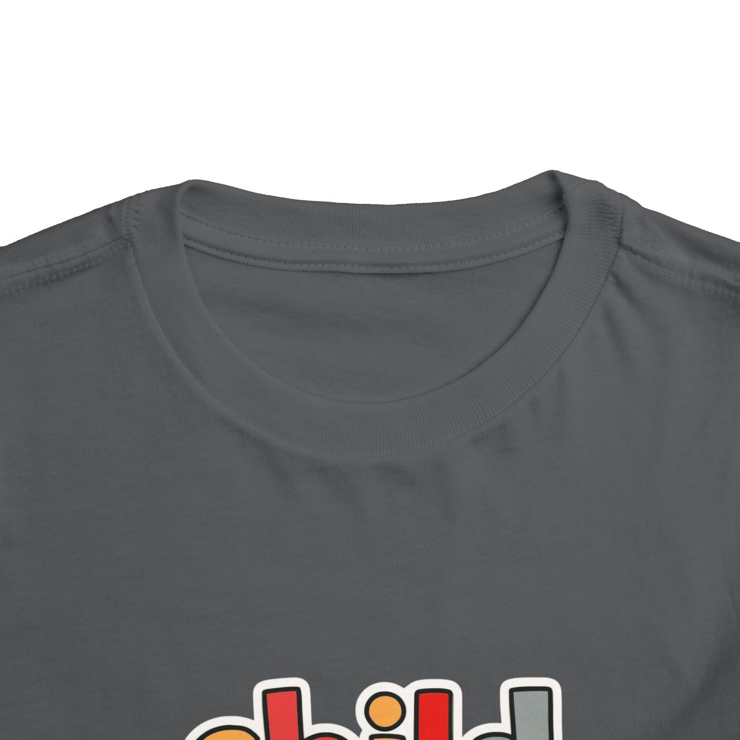 Child of God Toddler Tee — Colorful Religious Graphic Shirt