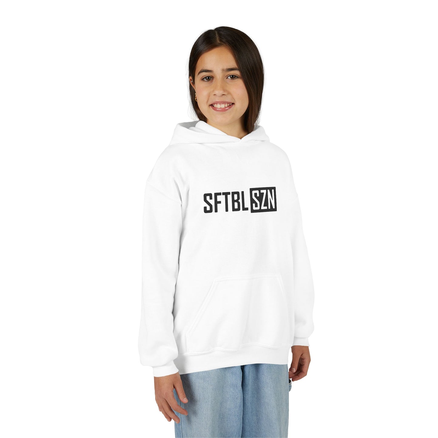 SFTBL SZN Youth Hoodie – Softball Season Pullover for Kids