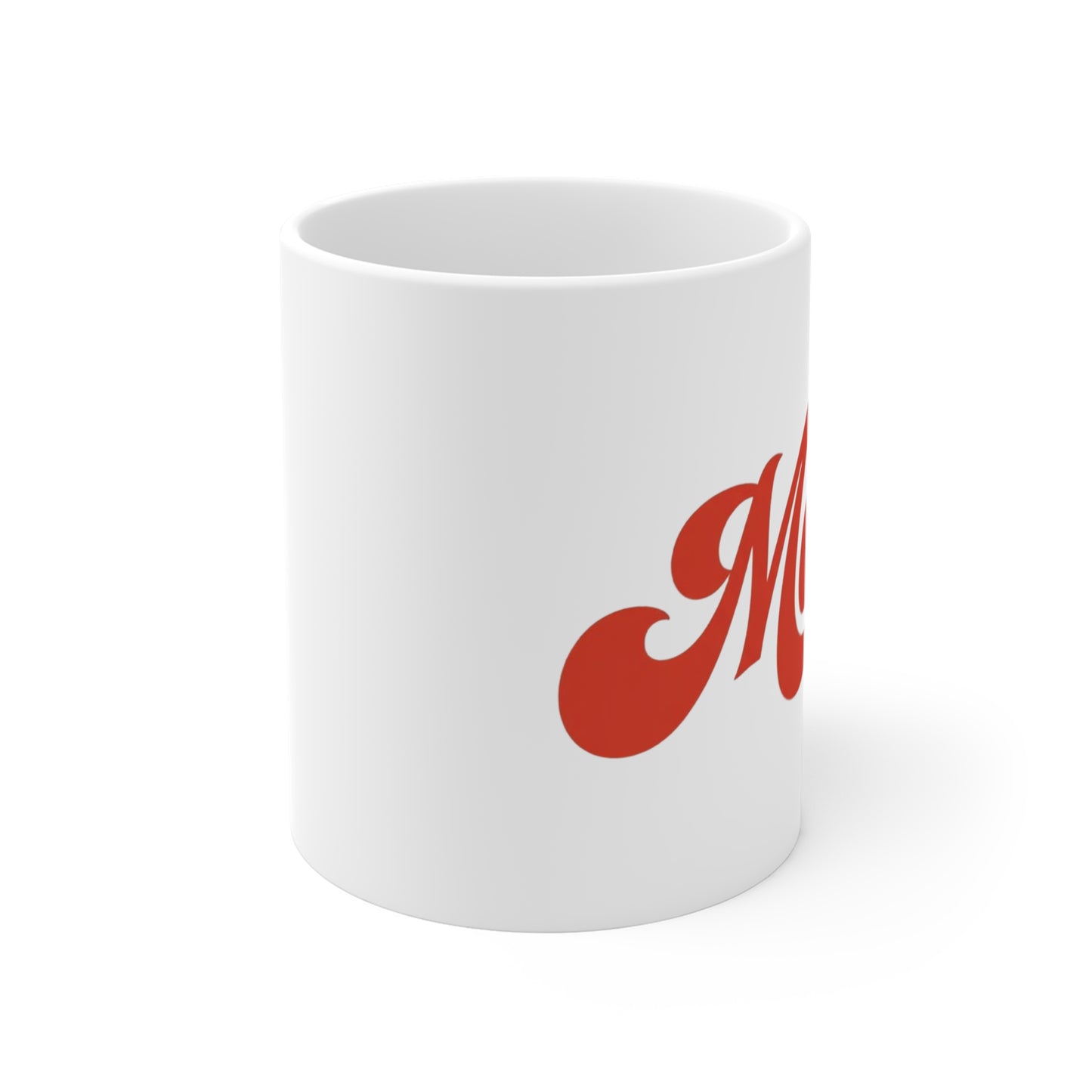 Mamacita 11oz Ceramic Mug — Retro Script Coffee Cup for Moms, Mother’s Day Gift