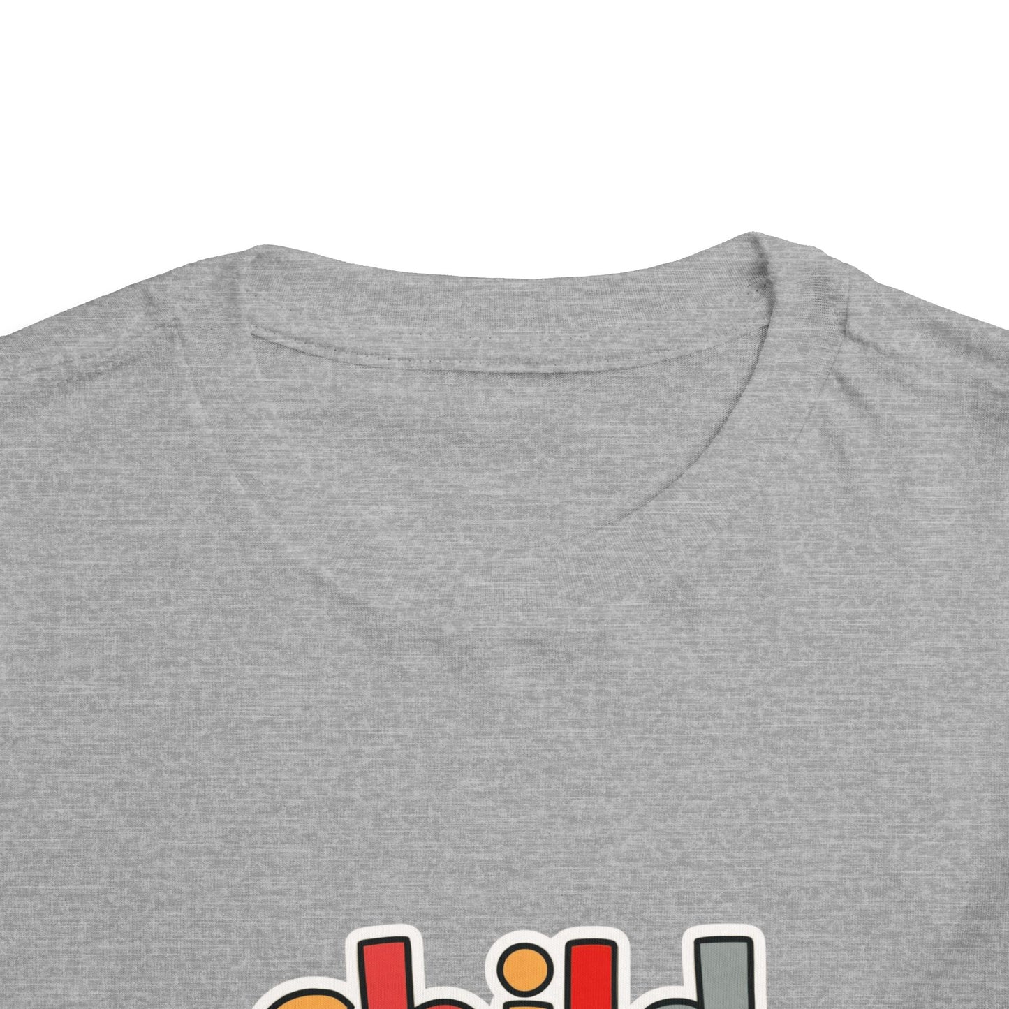 Child of God Toddler Tee — Colorful Religious Graphic Shirt