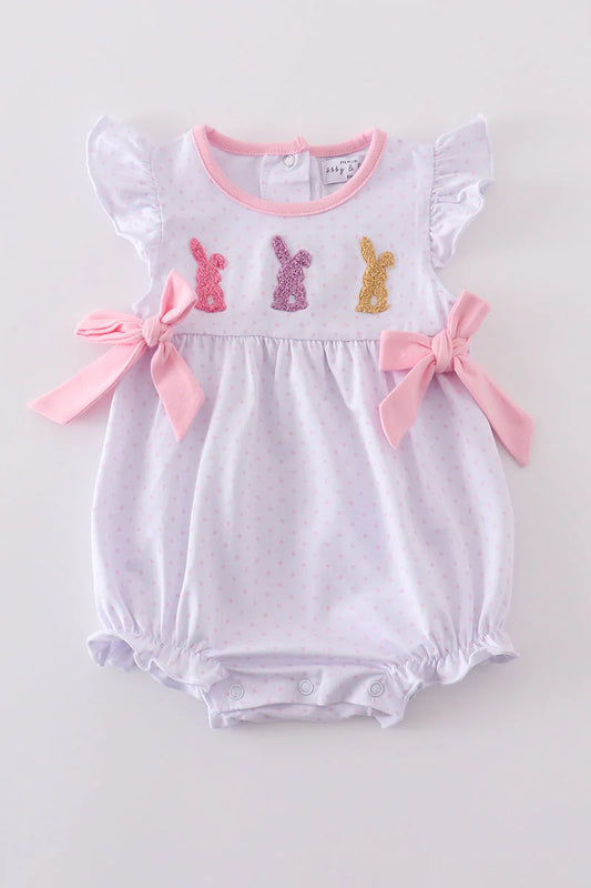 Premium Pink Bunny Bow Bubble