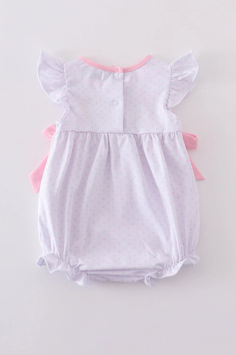 Premium Pink Bunny Bow Bubble