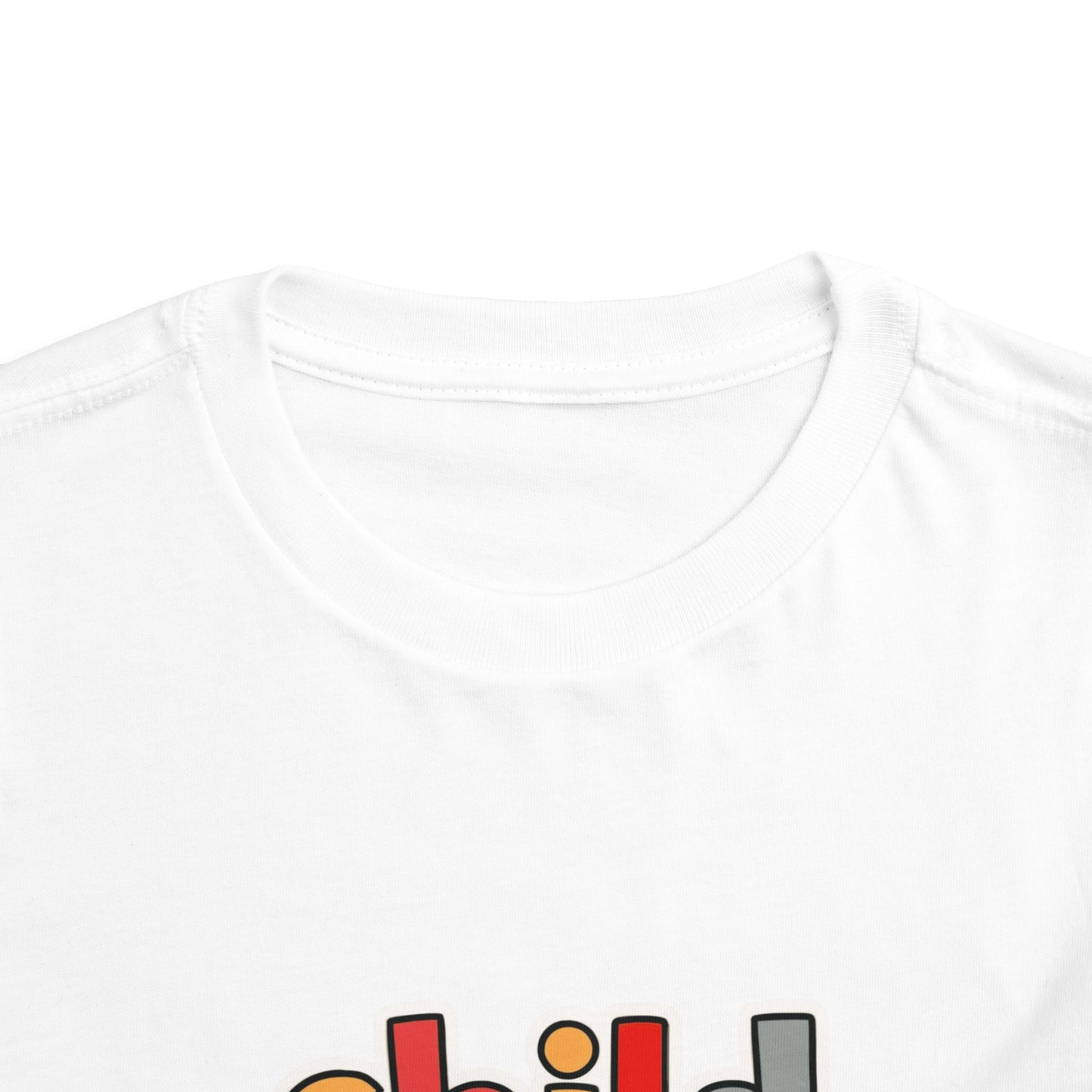 Child of God Toddler Tee — Colorful Religious Graphic Shirt