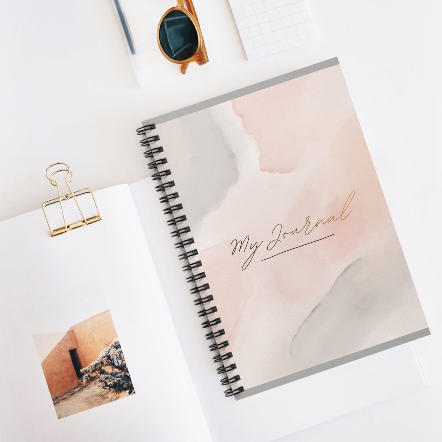 Spiral Notebook — "Inspiration" Ruled Journal