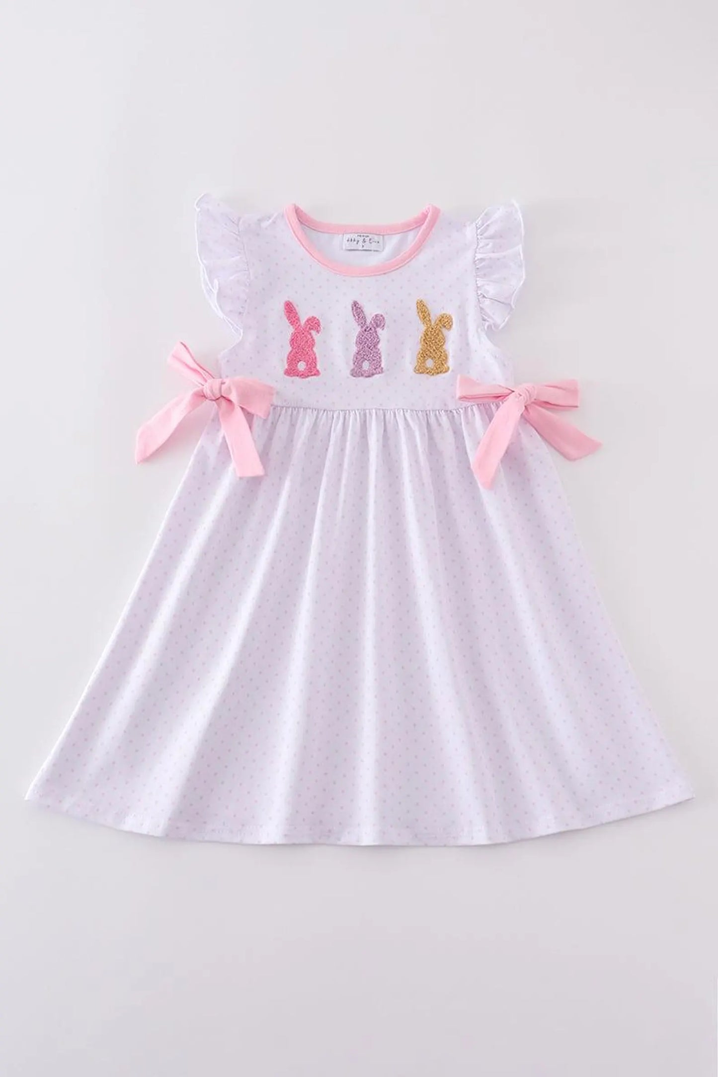 Premium Pink Bunny Bow Dress